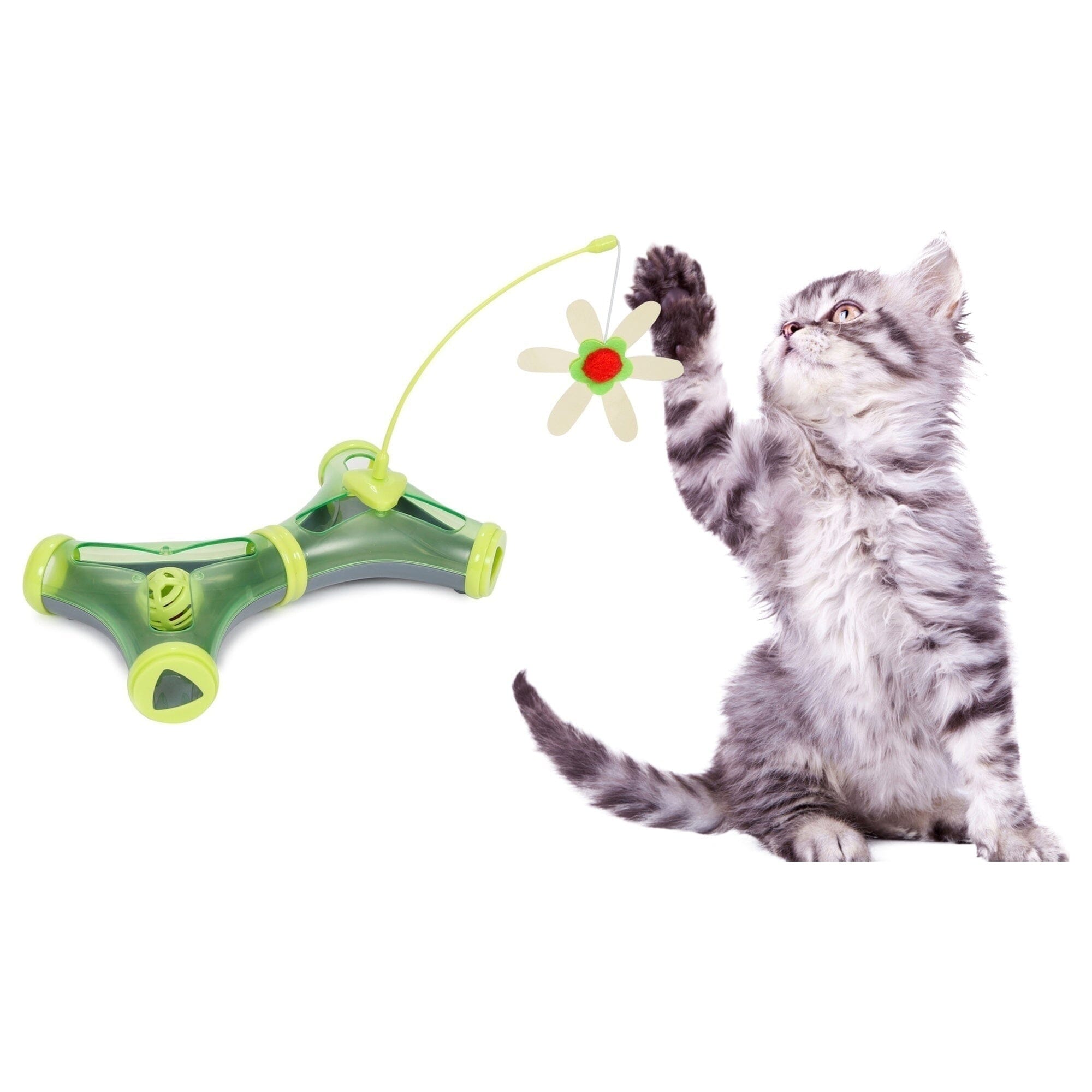 Pet Life Kitty-Tease Interactive Teaser Kitty Cat Puzzle Toy | HT Animal Supply