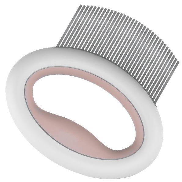 Pet Life ® Knuckler Handheld Travel Flexible Grooming Pet Rake Comb