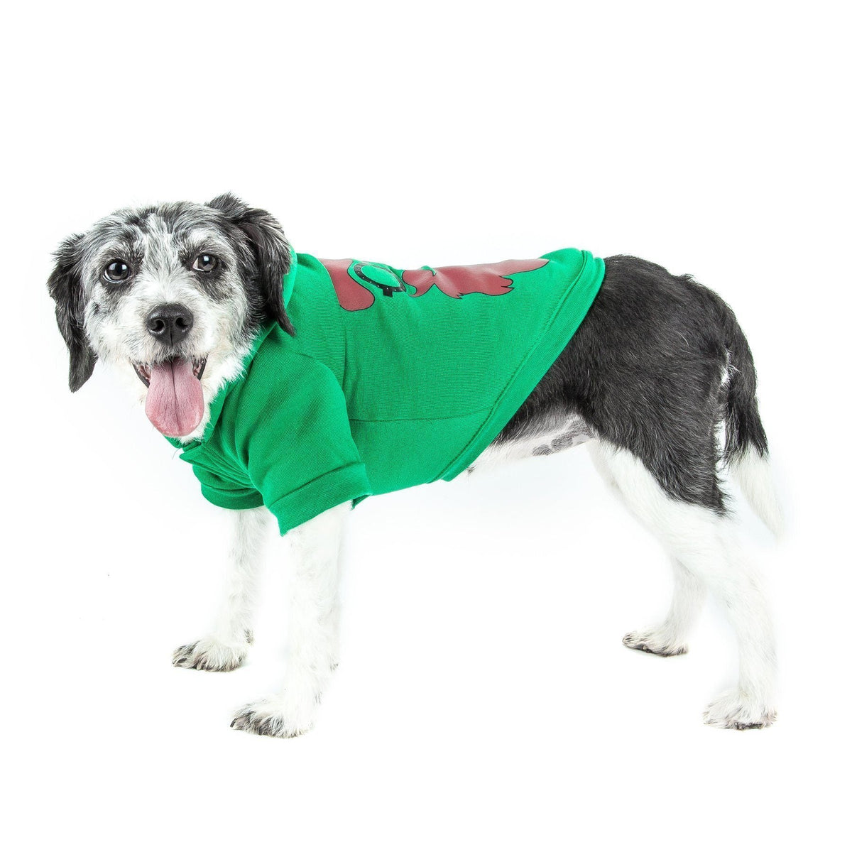 Pet Life LED Lighting Cool Santa Shades Hooded Dog Costume Sweater w/ Included Batteries