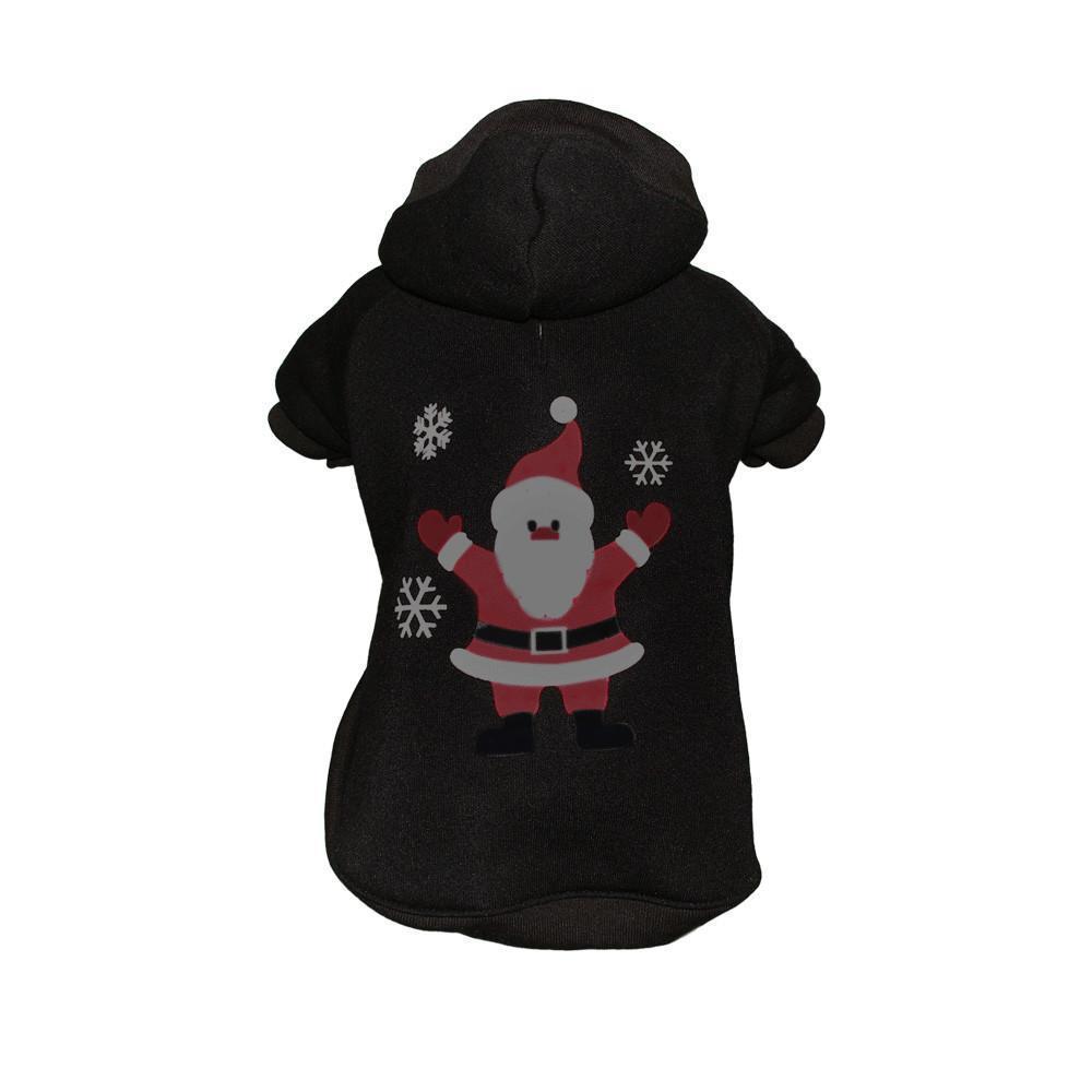 Pet Life LED Lighting Juggling Santa Hooded Dog Costume Sweater w/ Included Batteries