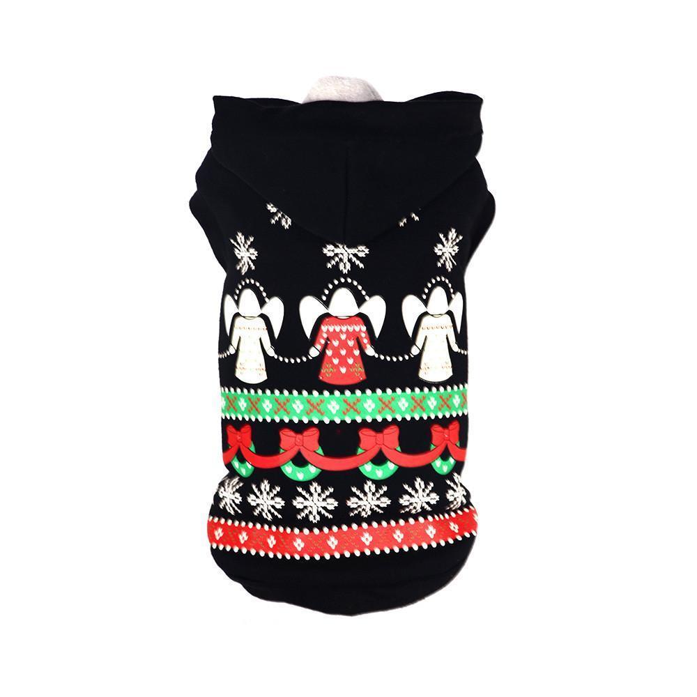 Pet Life LED Lighting Patterned Holiday Hooded Dog Costume Sweater w/ Included Batteries