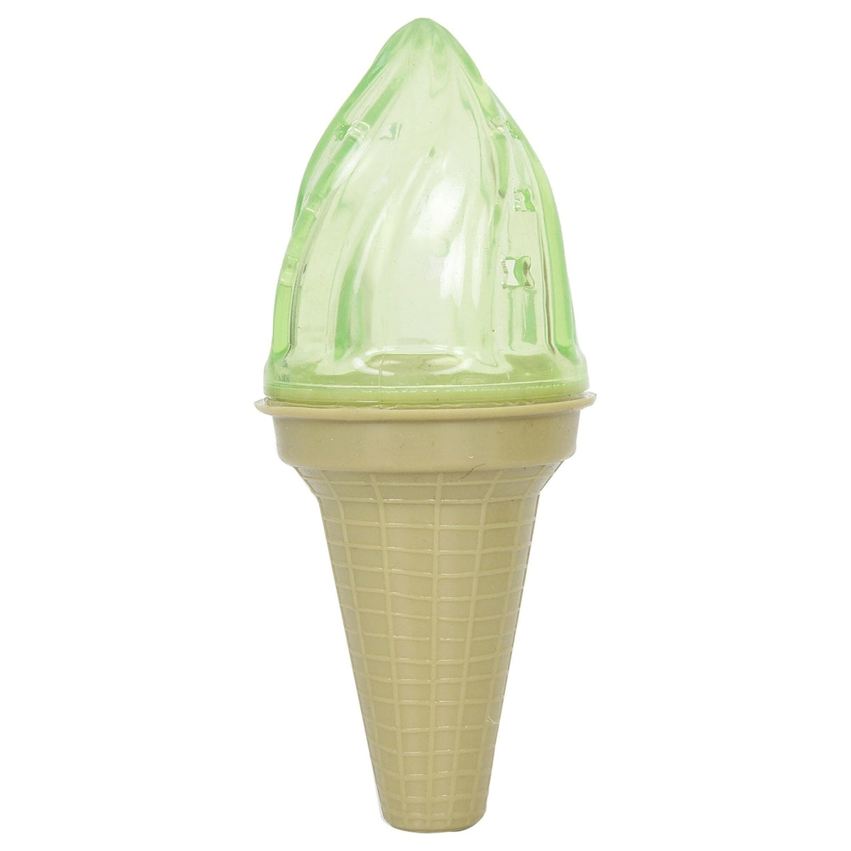 Pet Life Lick & Gnaw Ice Cream Cone Freezable and Chewable Tossing Waterproof Floating Pet Dog Toy w/ Insertable Treat pocket