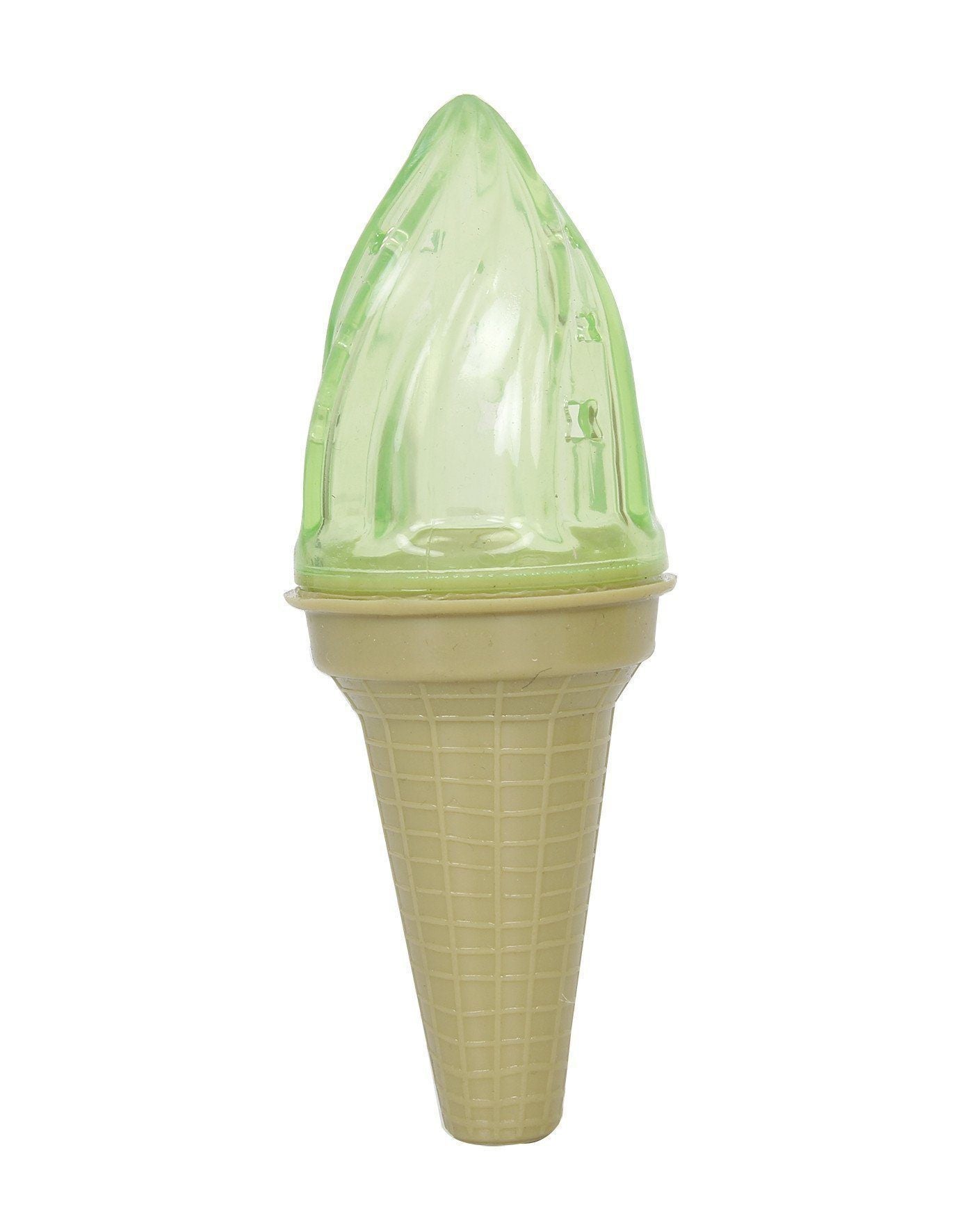 Pet Life Lick & Gnaw Ice Cream Cone Freezable and Chewable Tossing Waterproof Floating Pet Dog Toy w/ Insertable Treat pocket