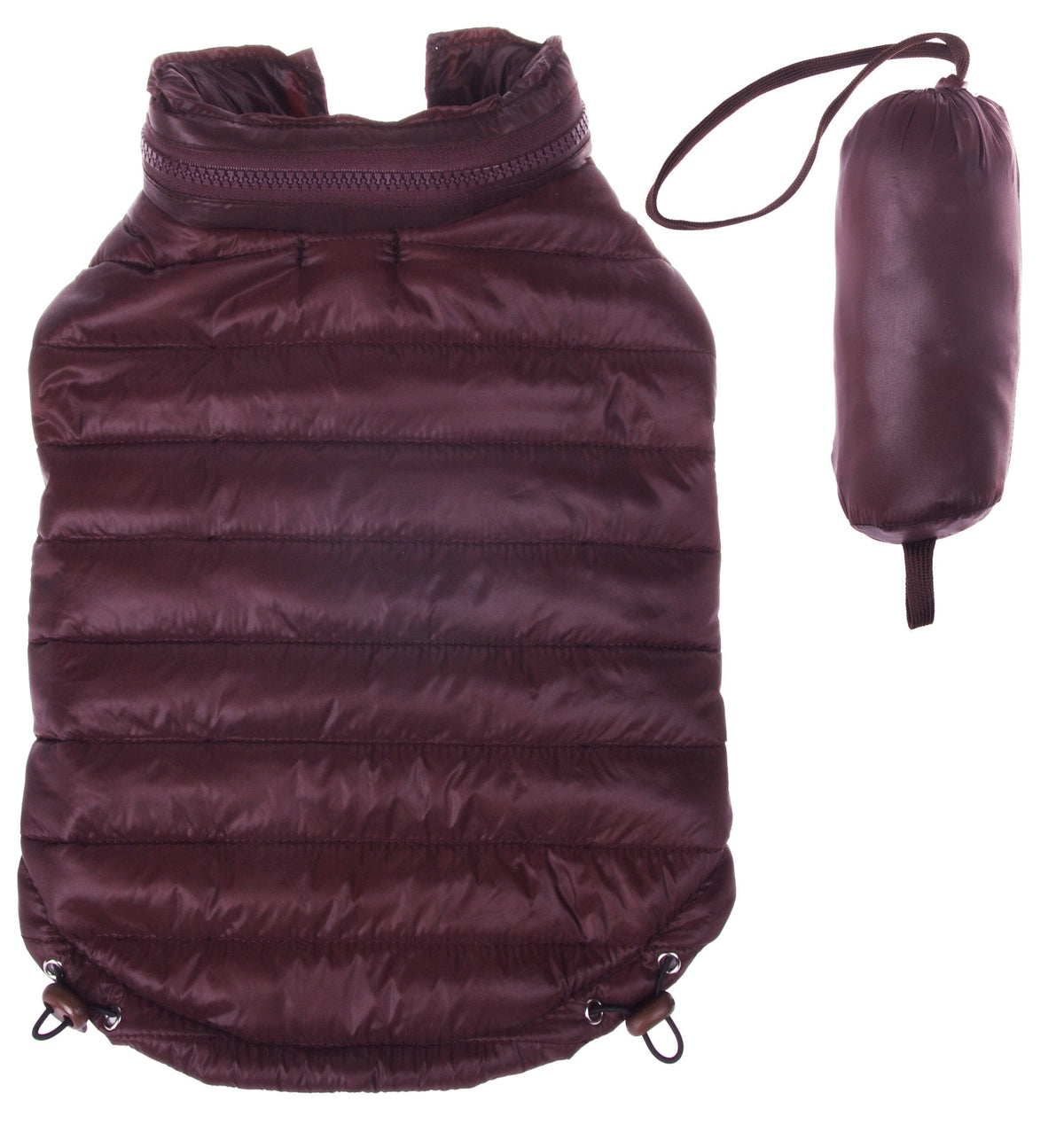 Pet Life Lightweight Adjustable and Collapsible Sporty Avalanche Dog Coat w/ Pop-out Zippered Hood | HT Animal Supply