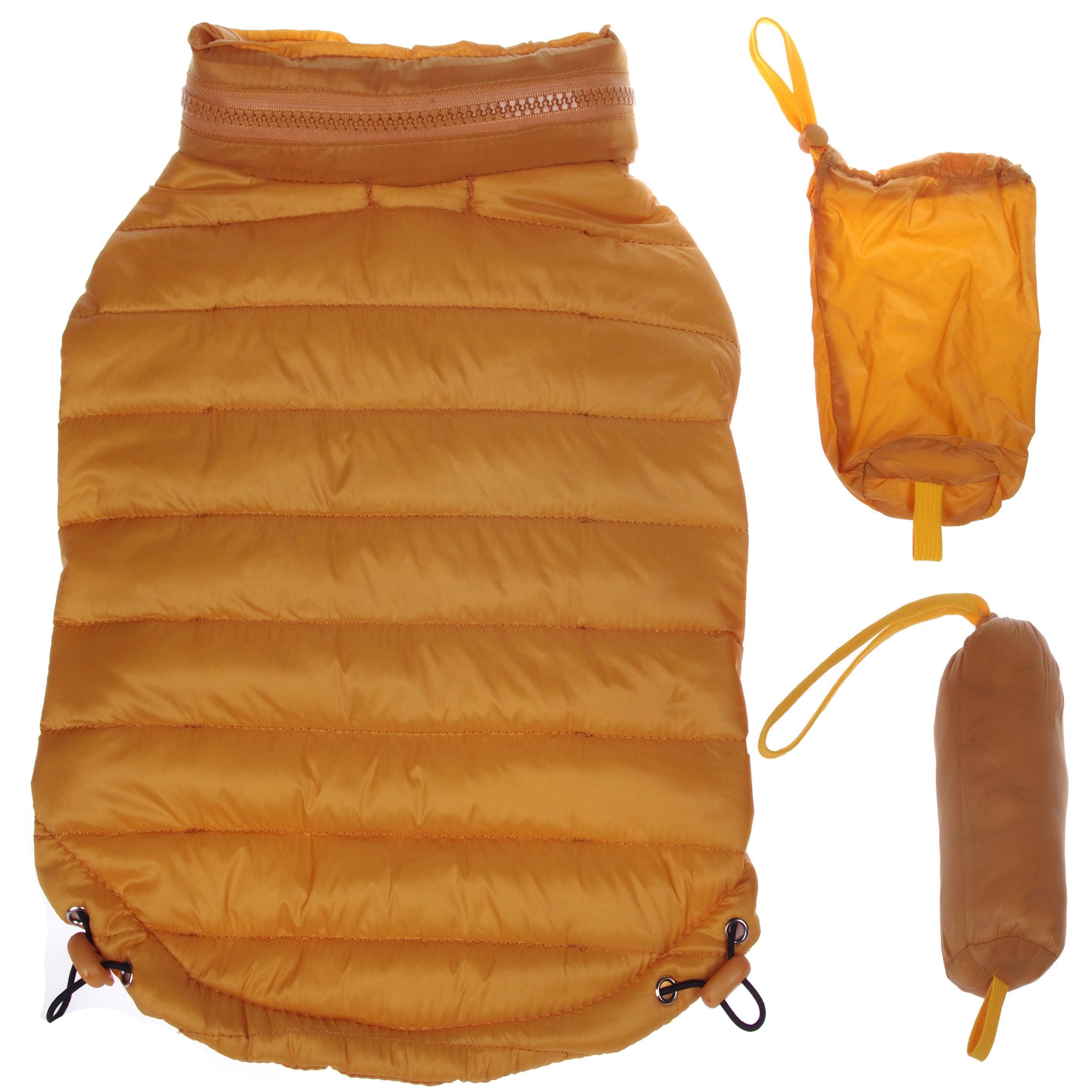 Pet Life Lightweight Adjustable and Collapsible Sporty Avalanche Dog Coat w/ Pop-out Zippered Hood