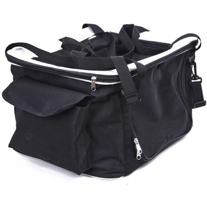 Pet Life Lightweight Collapsible Safety Travel Wire Folding Pet Dog Car Seat Carseat Carrier Crate