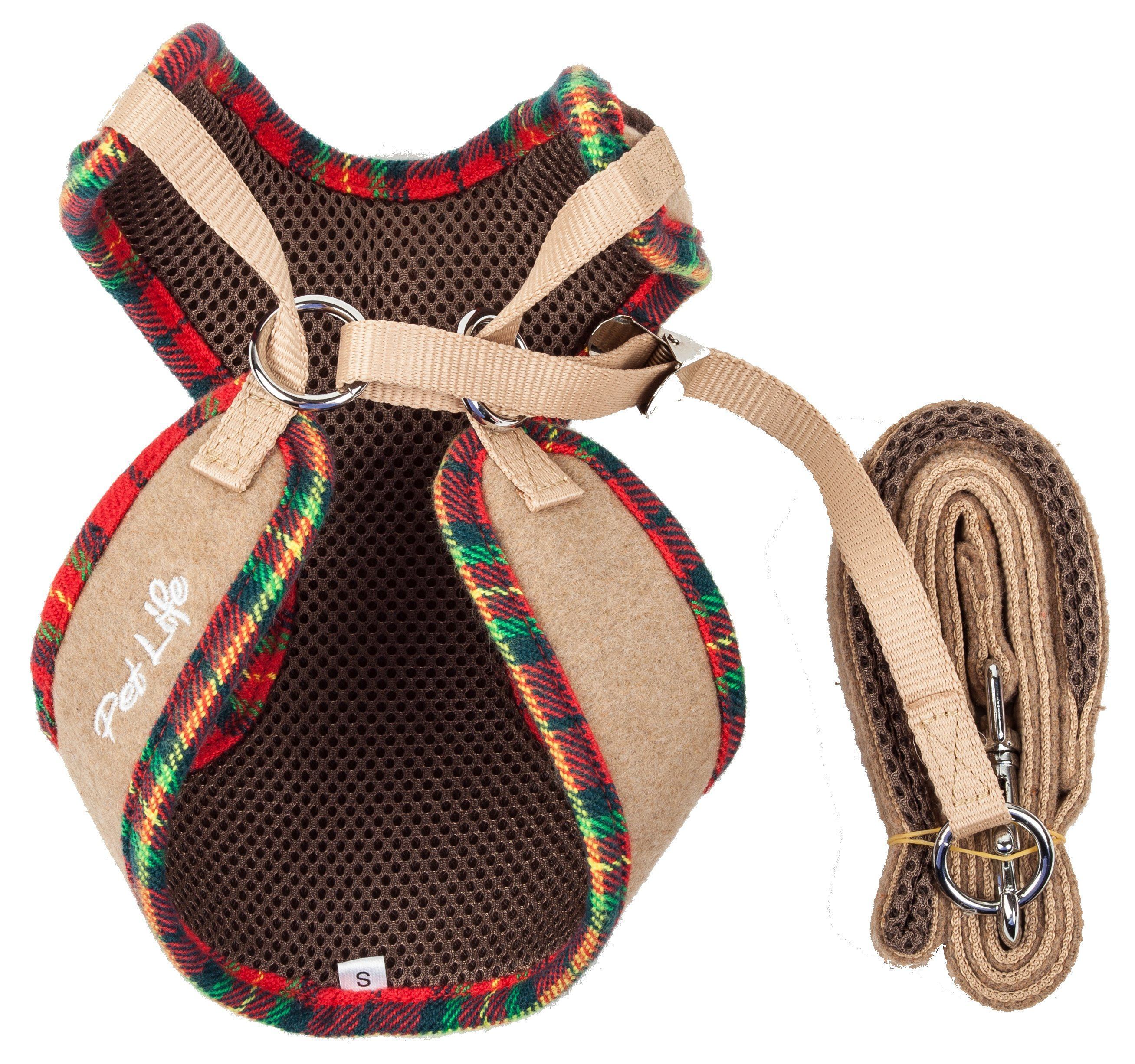 Pet Life Luxe Dapperbone 2-In-1 Adjustable Fashion Dog Harness and Leash