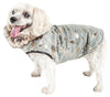 Pet Life Luxe Gold-Wagger Gold-Leaf Fashion Designer Fur Dog Coat