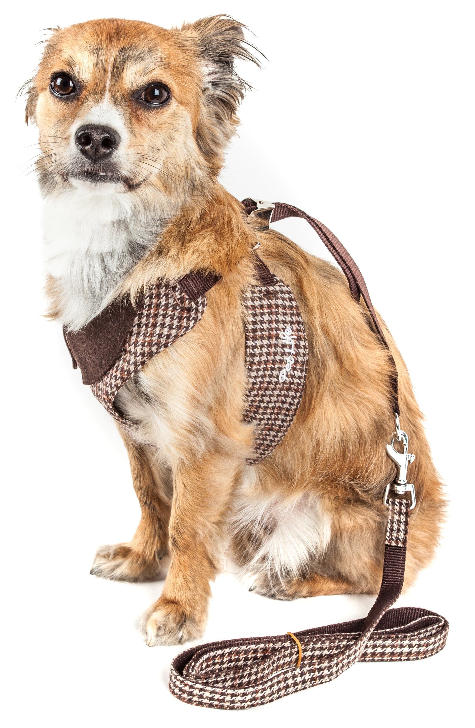 Pet Life Luxe Houndsome 2-In-1 Adjustable Designer Dog Harness and Leash
