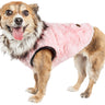 Pet Life ®  Luxe Pinkachew Charming Fashion Mink Fur Dog Coat