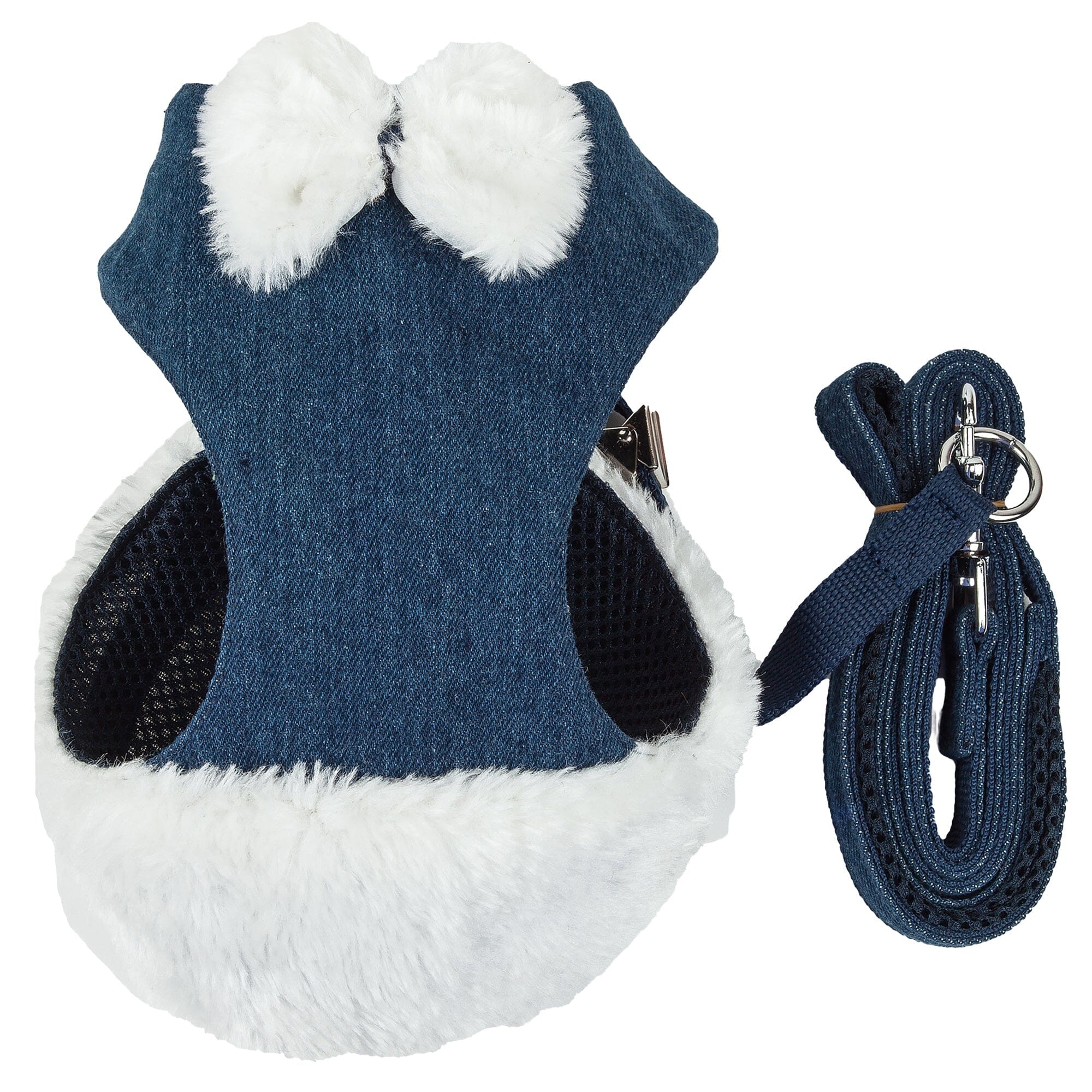 Pet Life Luxe Pom Draper 2-In-1 Adjustable Fashion Dog Harness and Leash | HT Animal Supply