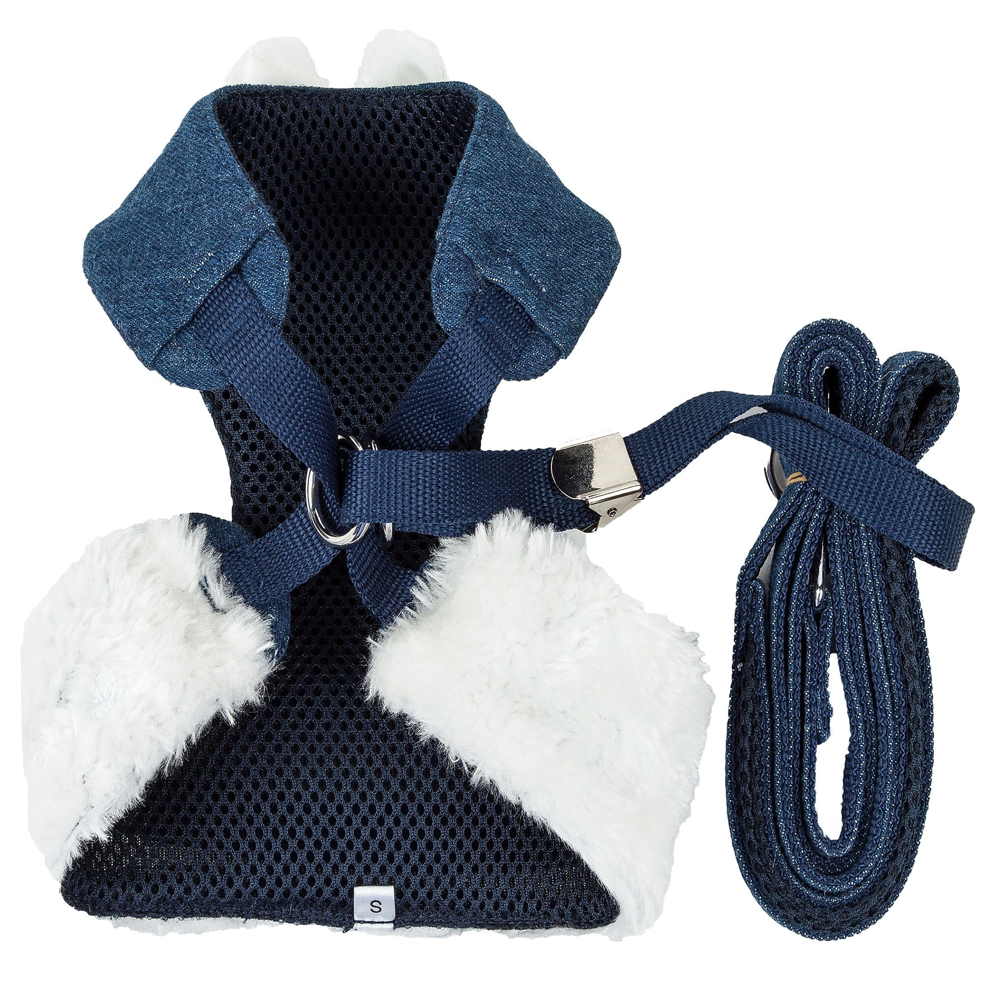 Pet Life Luxe Pom Draper 2-In-1 Adjustable Fashion Dog Harness and Leash | HT Animal Supply