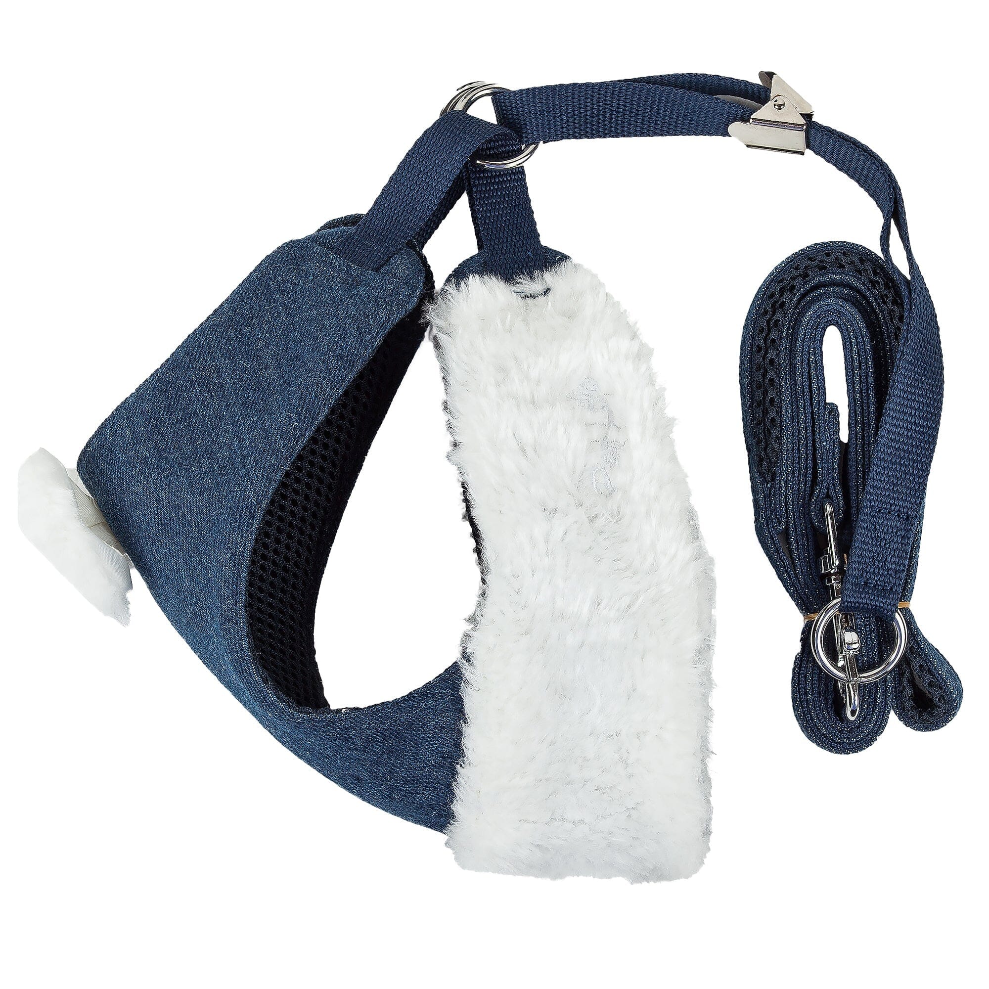 Pet Life Luxe Pom Draper 2-In-1 Adjustable Fashion Dog Harness and Leash | HT Animal Supply