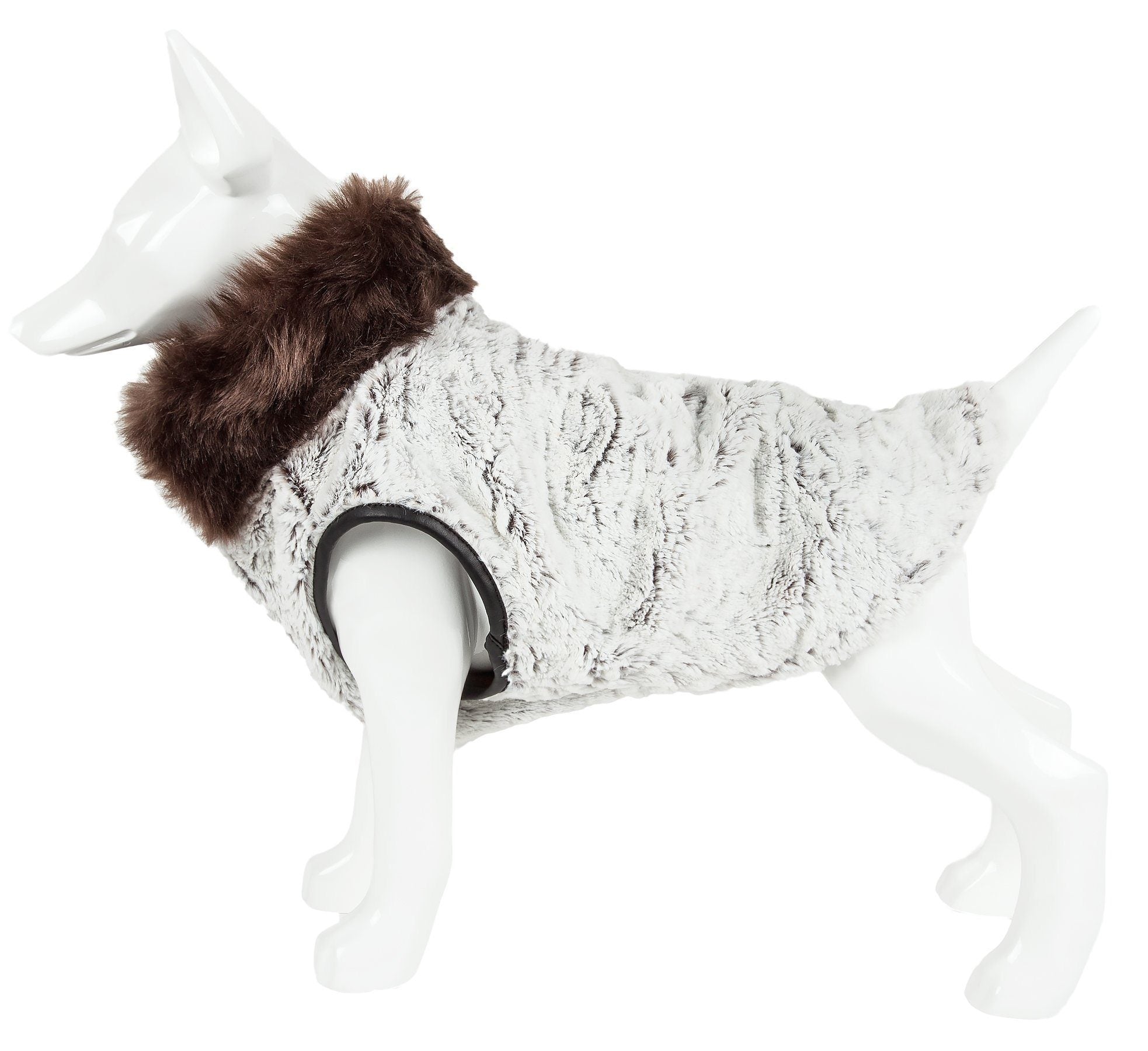 Pet Life ® Luxe Purrlage Pelage Designer Fashion Fur Dog Coat