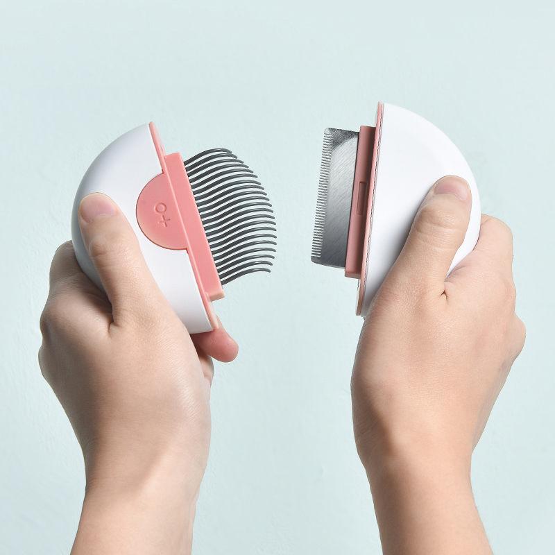 Pet Life ® LYNX 2-in-1 Travel Connecting Grooming Pet Comb and Deshedder