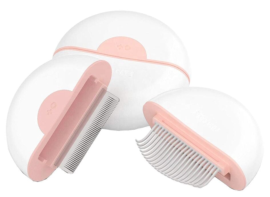 Pet Life LYNX 2-in-1 Travel Connecting Grooming Pet Comb and Deshedder | HT Animal Supply
