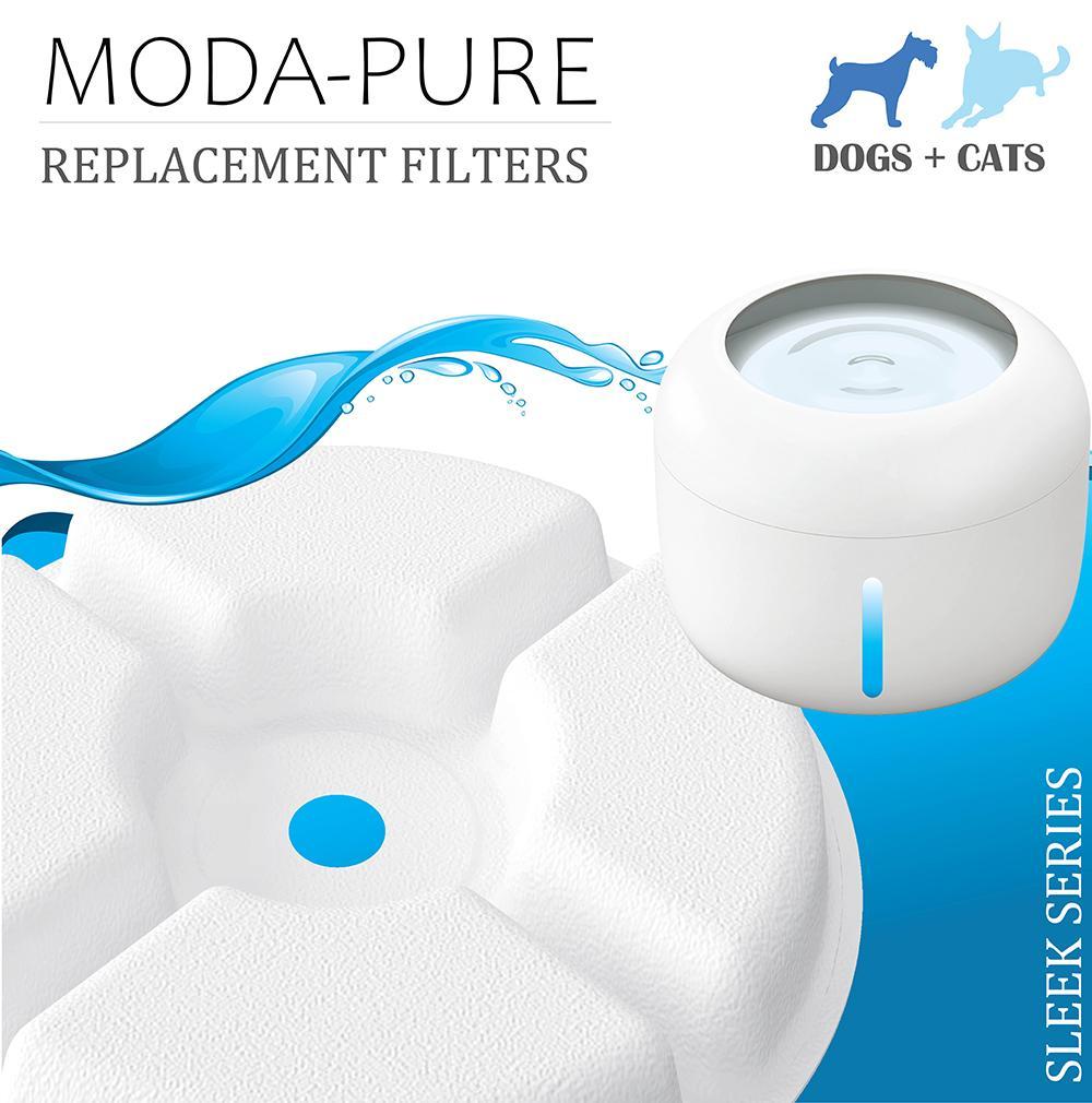 Pet Life Moda-Pure Filtered Dog and Cat Fountain - Replacement Filters - 3 Pack