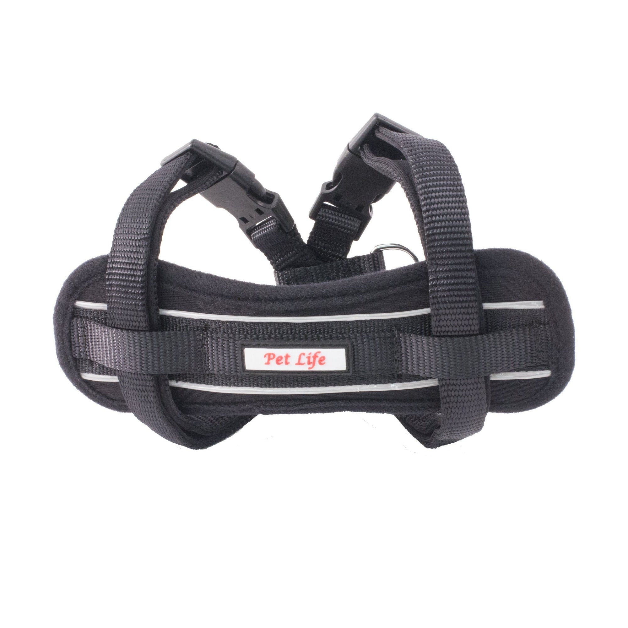 Pet Life Mountaineer Chest Compressive Adjustable and Reflective Easy Pull Pet Dog Harness
