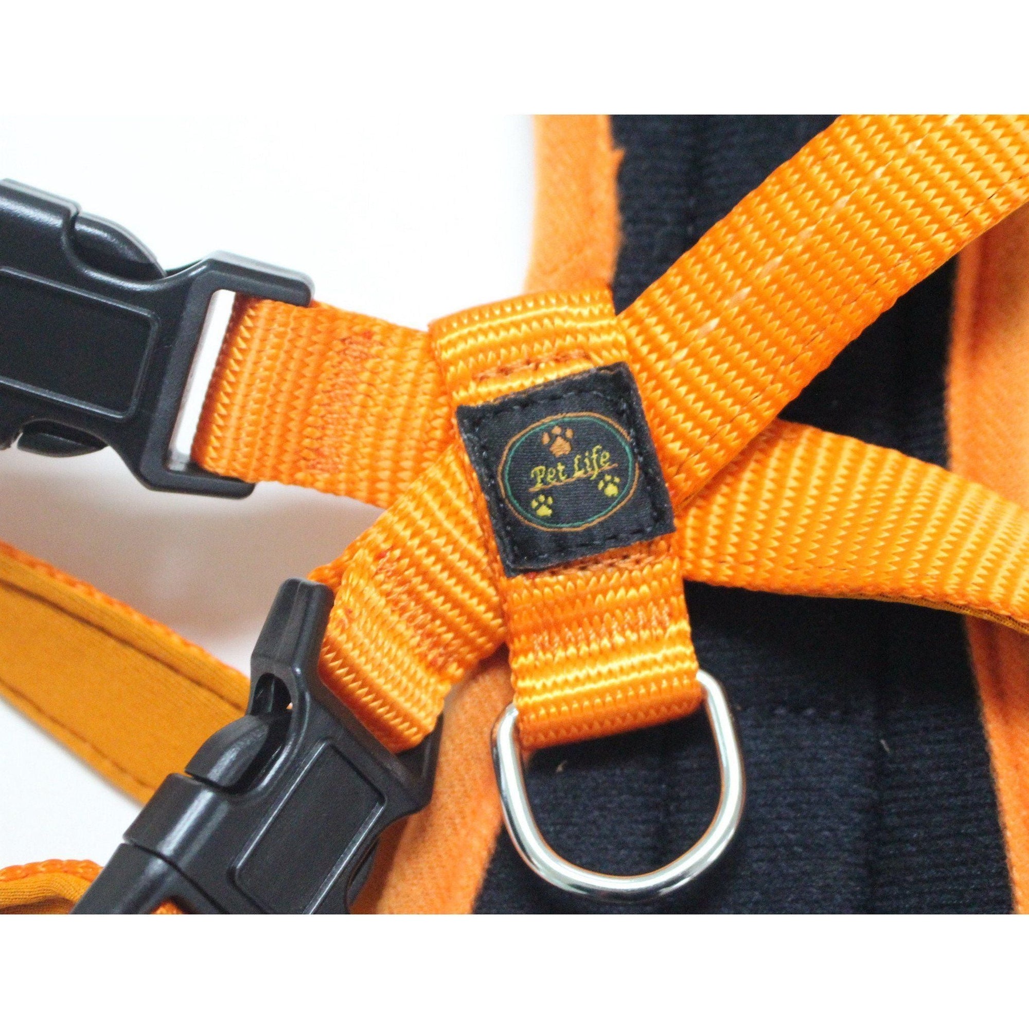 Pet Life Mountaineer Chest Compressive Adjustable and Reflective Easy Pull Pet Dog Harness