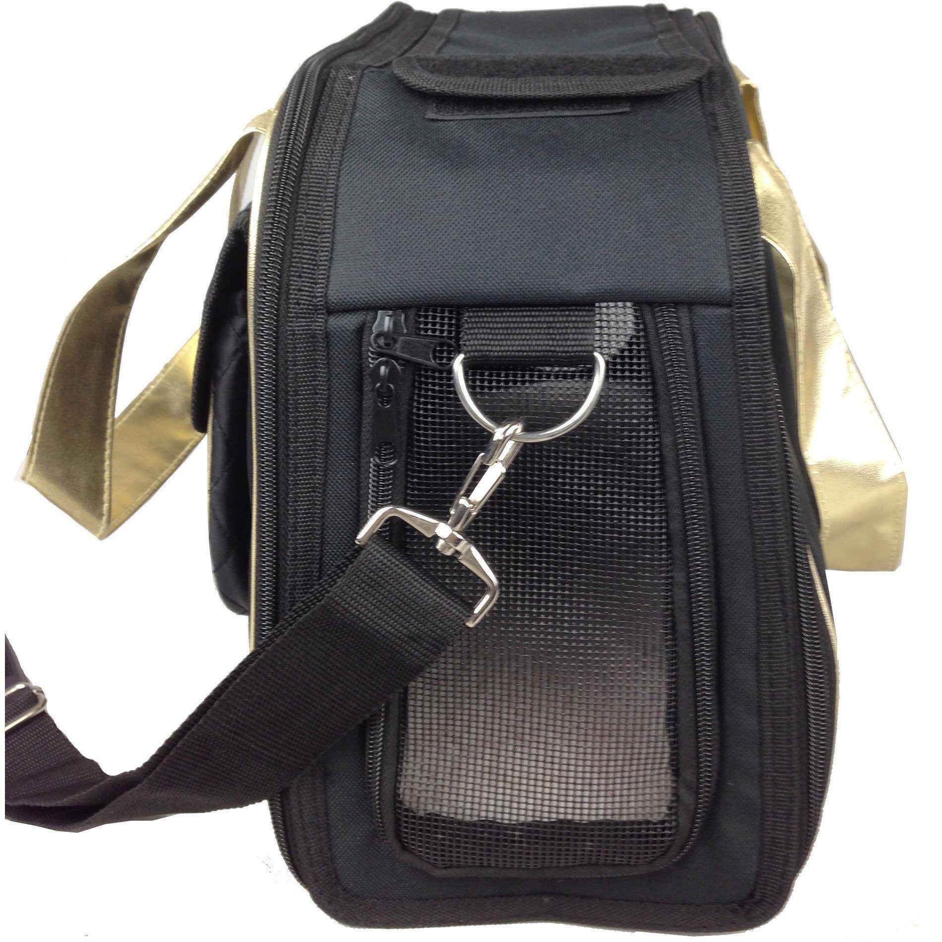 Pet Life Mystique Airline Approved Fashion Designer Travel Pet Dog Carrier w/ Pouch
