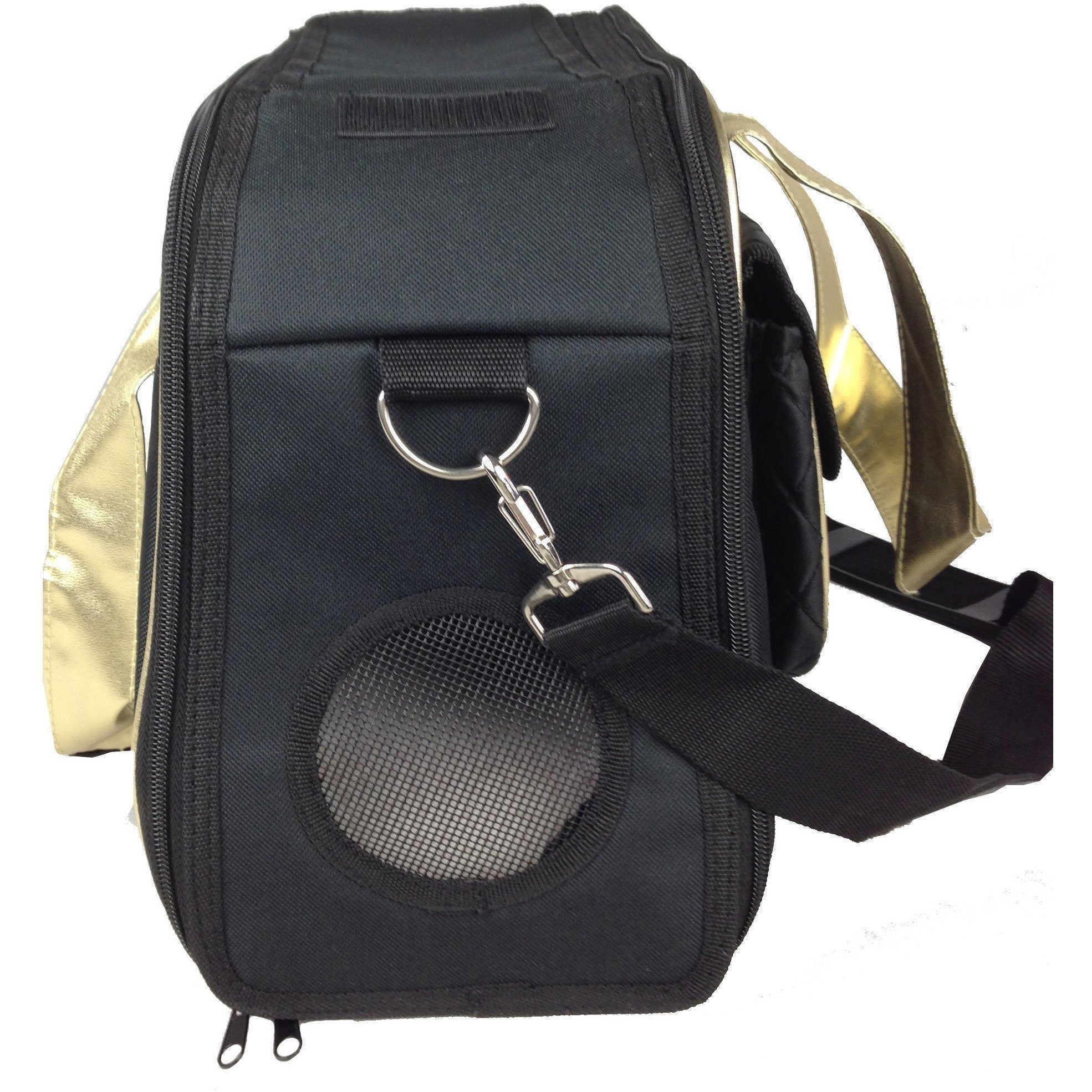 Pet Life Mystique Airline Approved Fashion Designer Travel Pet Dog Carrier w/ Pouch