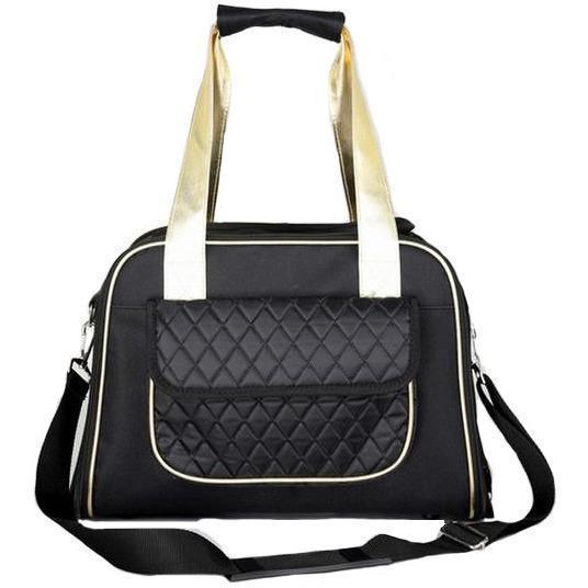Pet Life Mystique Airline Approved Fashion Designer Travel Pet Dog Carrier w/ Pouch