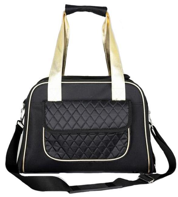 Pet Life Mystique Airline Approved Fashion Designer Travel Pet Dog Carrier w/ Pouch