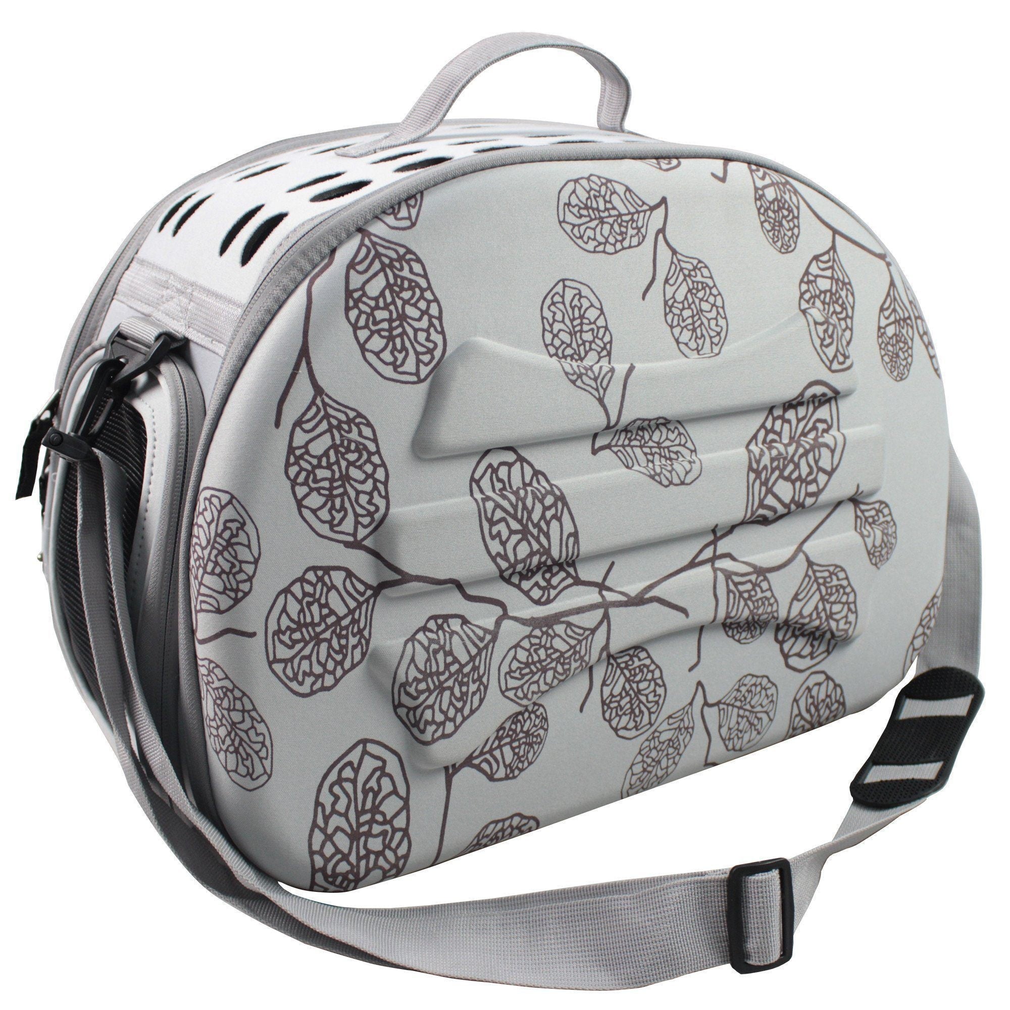 Pet Life Narrow Shelled Lightweight Collapsible Military Grade Fashion Designer Travel Pet Dog Carrier Crate