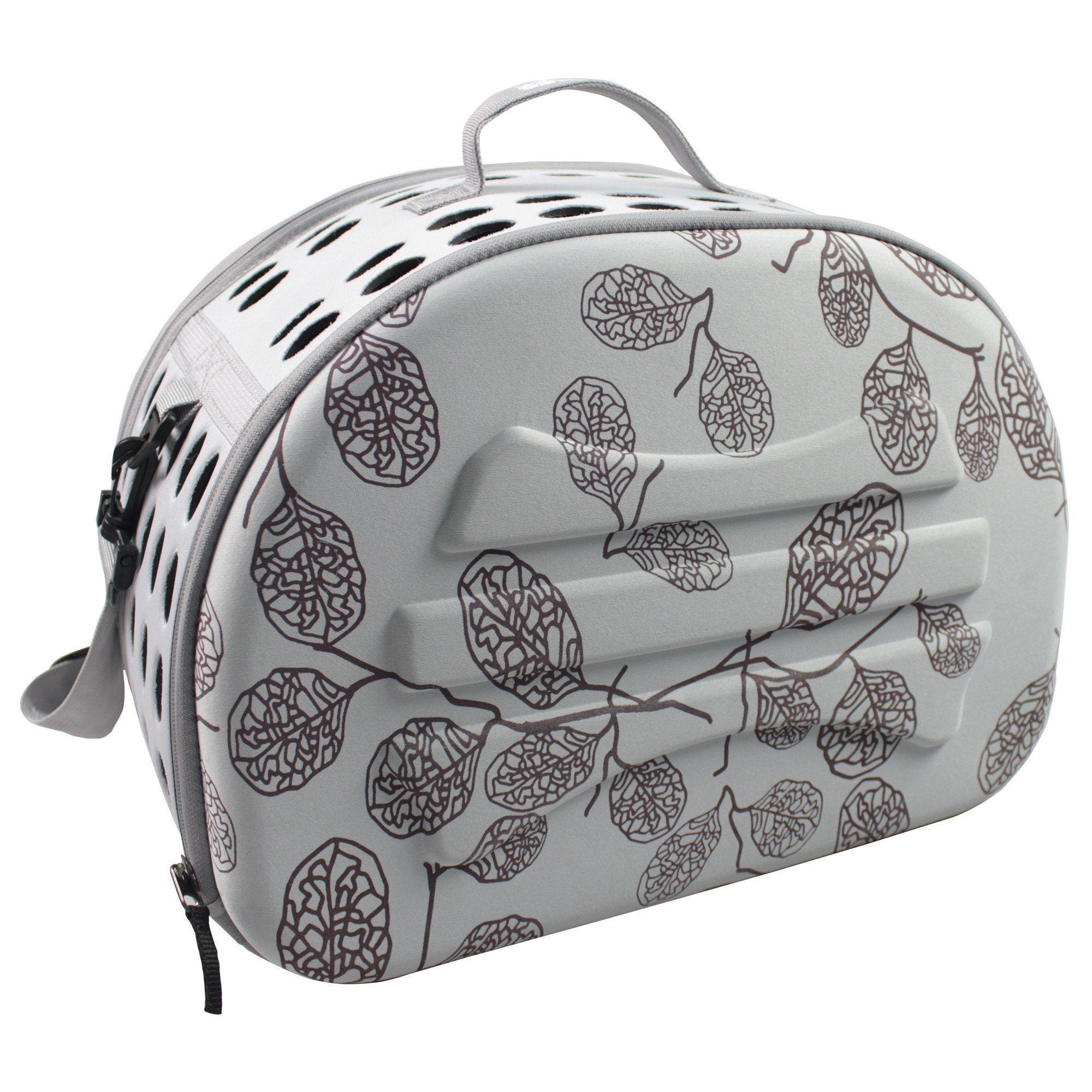Pet Life Narrow Shelled Lightweight Collapsible Military Grade Fashion Designer Travel Pet Dog Carrier Crate