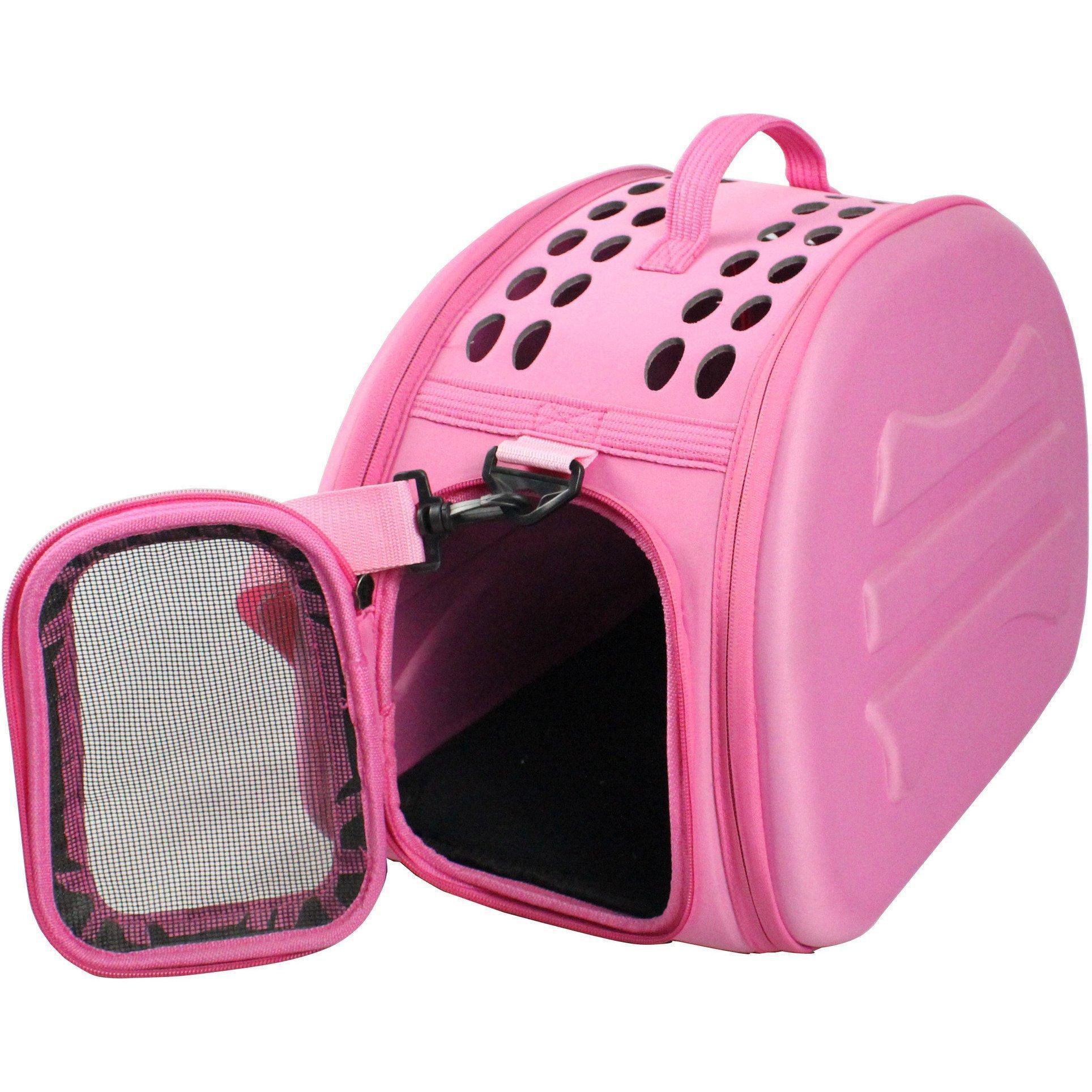 Pet Life Narrow Shelled Lightweight Collapsible Military Grade Fashion Designer Travel Pet Dog Carrier Crate