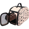 Pet Life Narrow Shelled Perforated Lightweight Collapsible Military Grade Fashion Designer Travel Pet Dog Carrier Crate