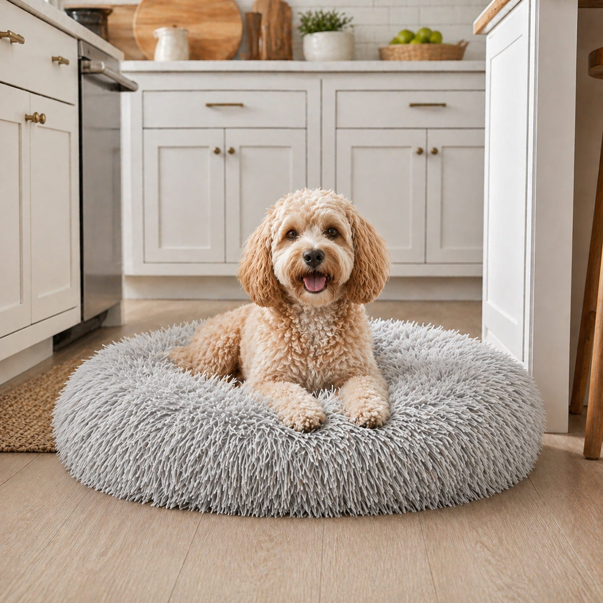 Pet Life Nestler High-Grade Plush and Soft Rounded Pet Bed