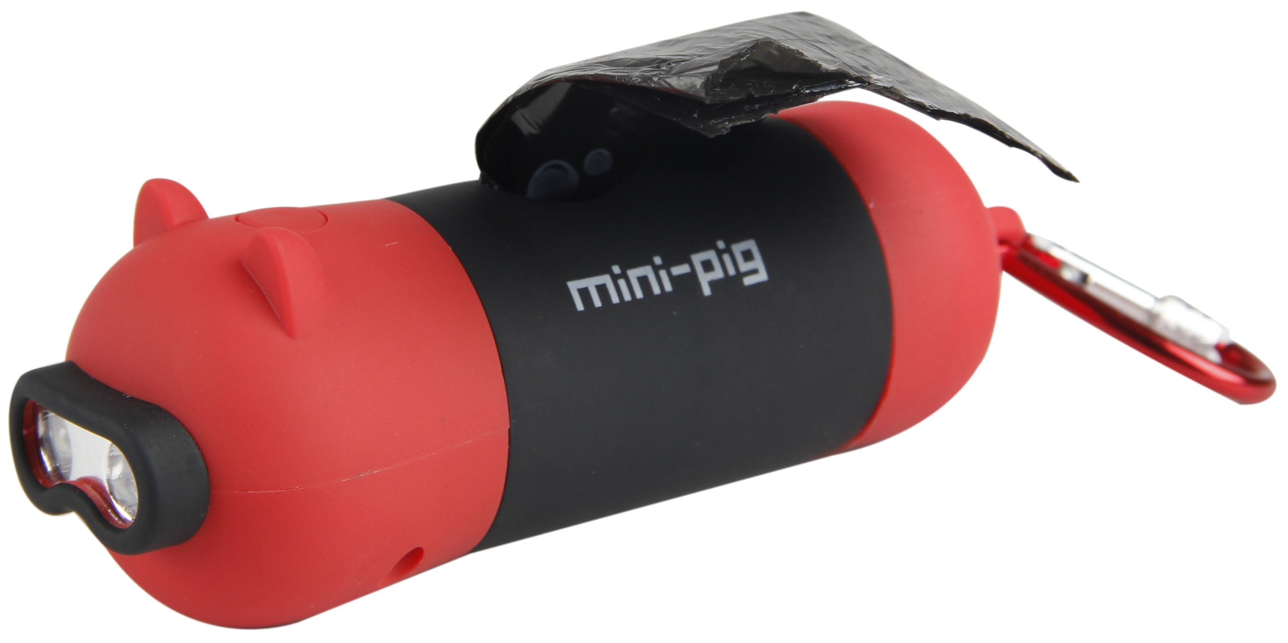 Pet Life Oink LED Flashlight and Waste Bag Dispenser