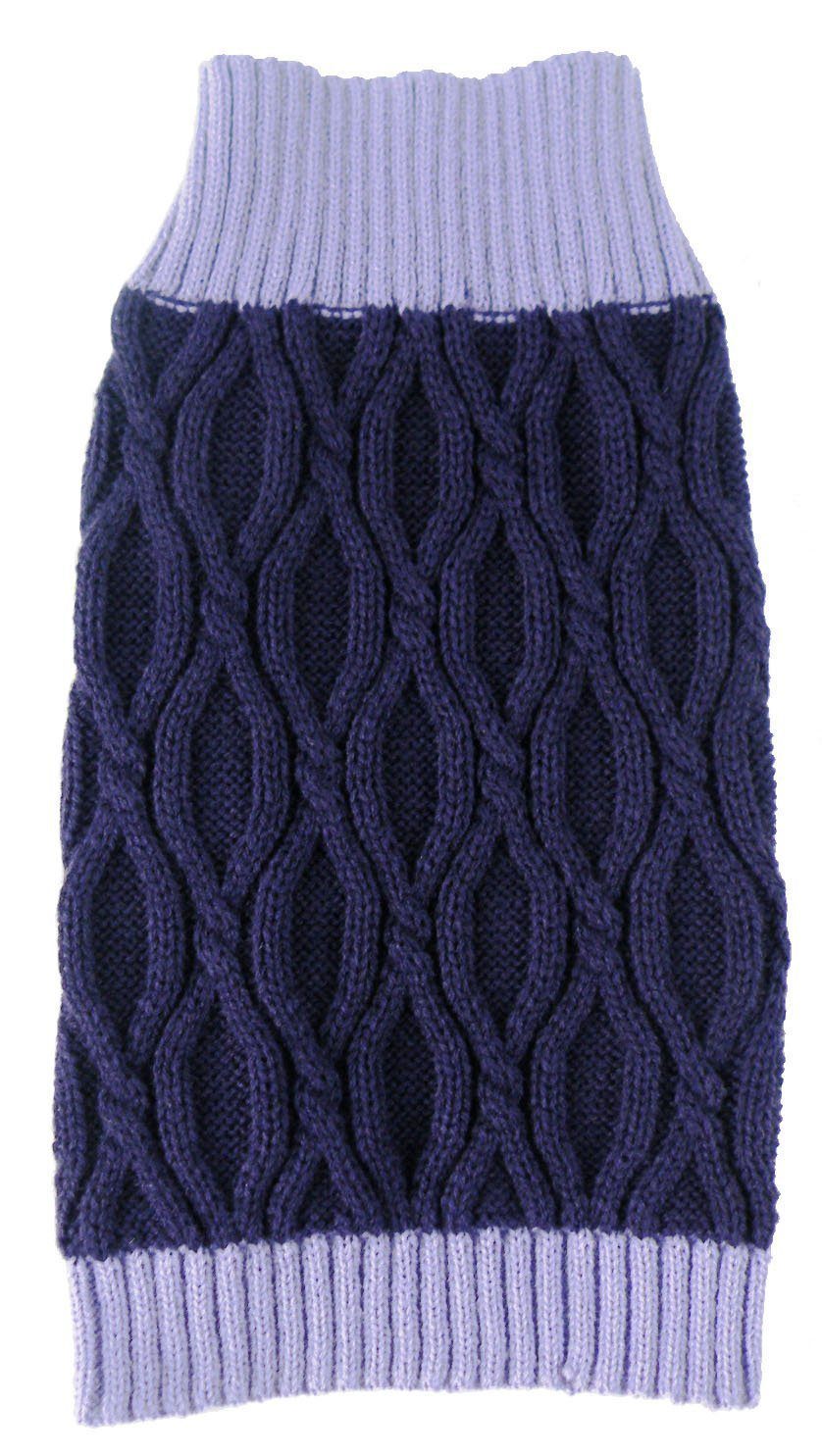 Pet Life Oval Weaved Heavy Knitted Fashion Designer Dog Sweater