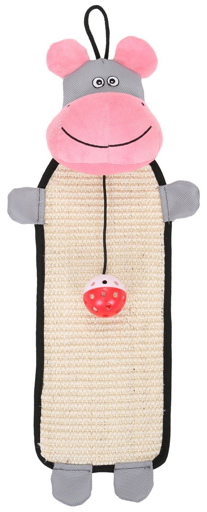 Pet Life Paw-Pleasant Hanging Sisal & Jute Carpet Kitty Cat Scratcher with Toy