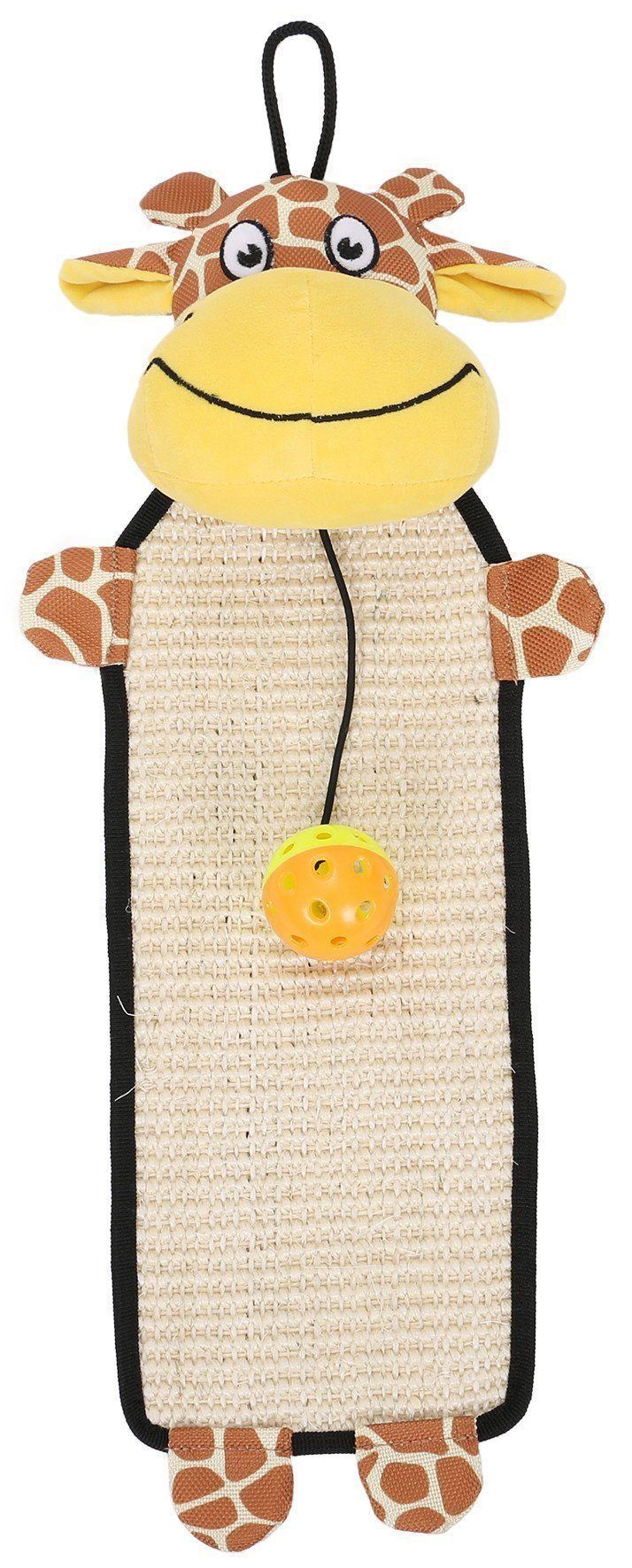 Pet Life Paw-Pleasant Hanging Sisal & Jute Carpet Kitty Cat Scratcher with Toy