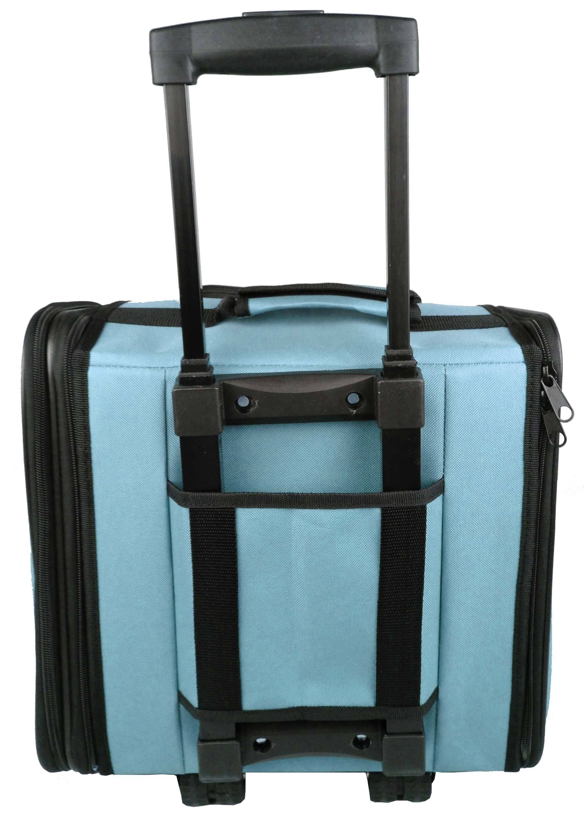 Pet Life Pawdon Me Wheeled Airline Approved Travel Collapsible Pet Dog Carrier