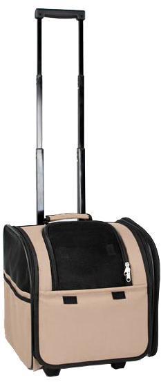 Pet Life Pawdon Me Wheeled Airline Approved Travel Collapsible Pet Dog Carrier