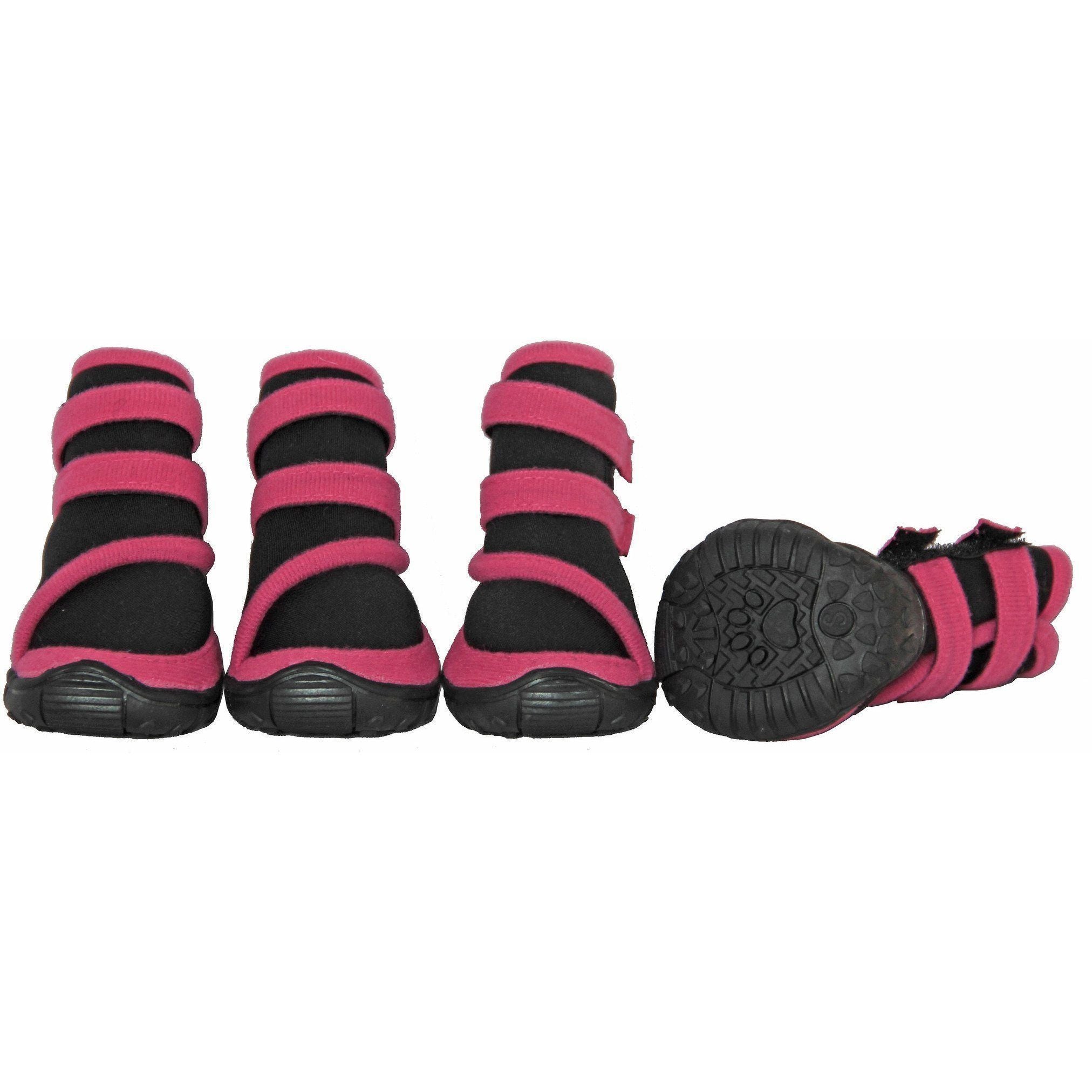 Pet Life Performance-Coned Premium Stretch High Ankle Support Dog Shoes - Set Of 4