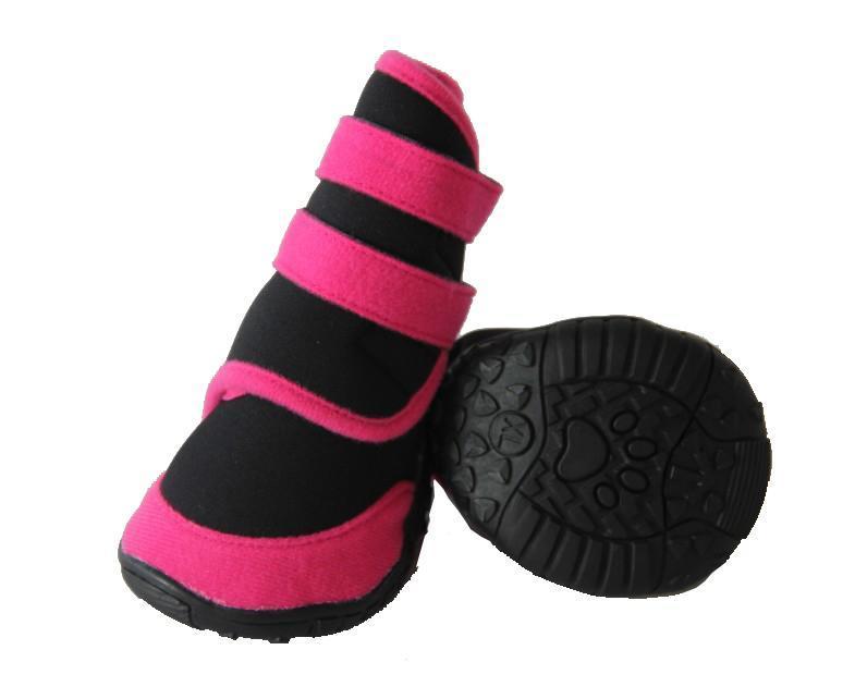Pet Life Performance-Coned Premium Stretch High Ankle Support Dog Shoes - Set Of 4