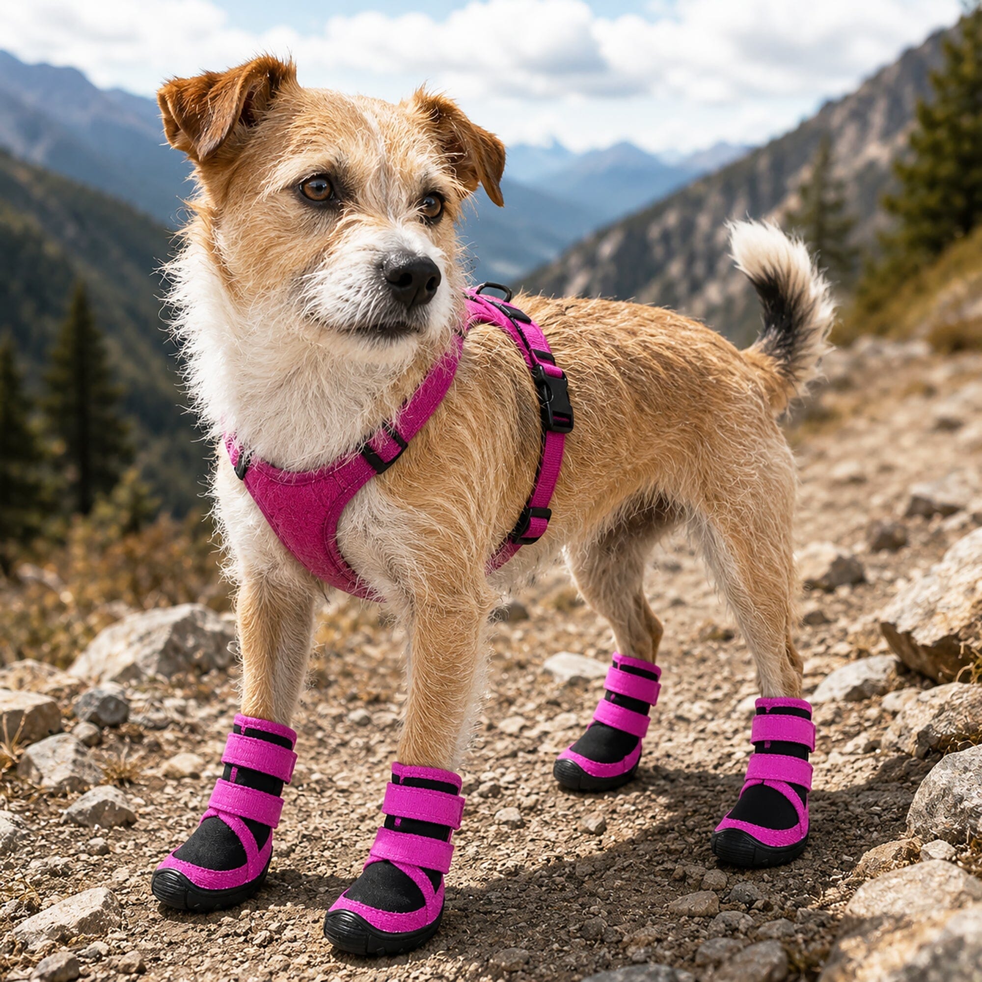 Pet Life Performance-Coned Premium Stretch High Ankle Support Dog Shoes - Set Of 4 | HT Animal Supply