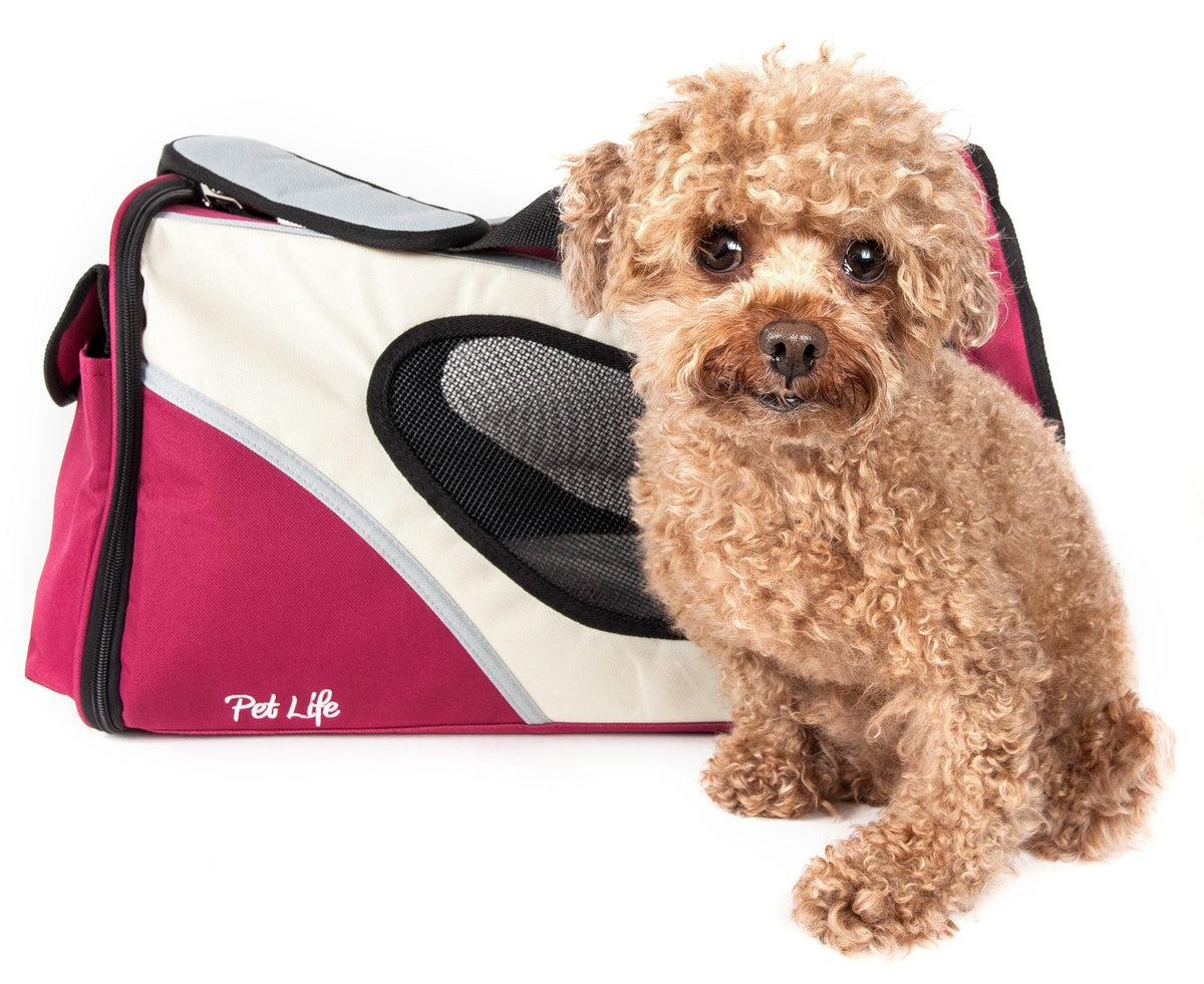 Pet Life Phenom-Air Airline Approved Collapsible Fashion Designer Pet Dog Carrier