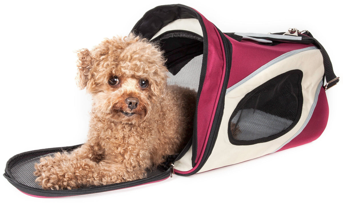 Pet Life Phenom-Air Airline Approved Collapsible Fashion Designer Pet Dog Carrier