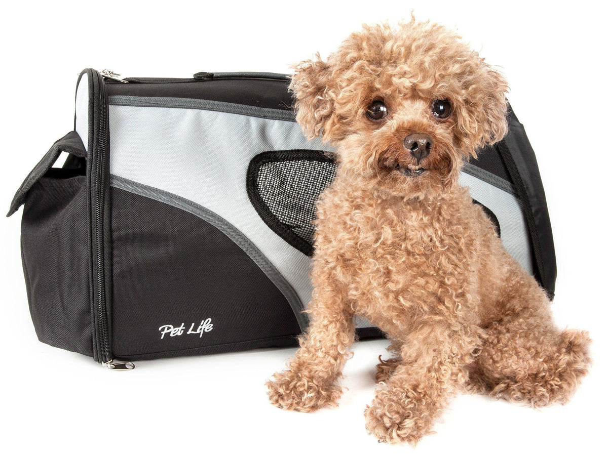 Pet Life Phenom-Air Airline Approved Collapsible Fashion Designer Pet Dog Carrier