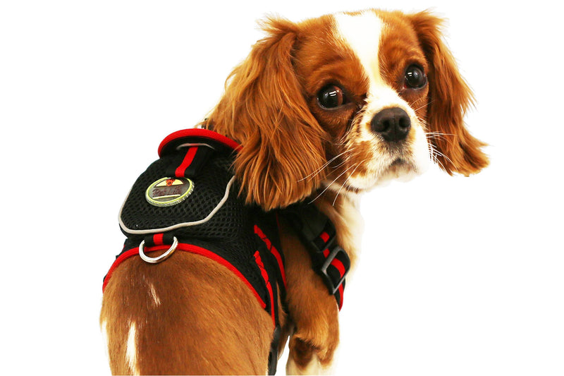 Pet Life Pocket Bark Reflective Adjustable Fashion Pet Dog Harness w/ Hook-and-Loop Pouch and Dual Harness Rings