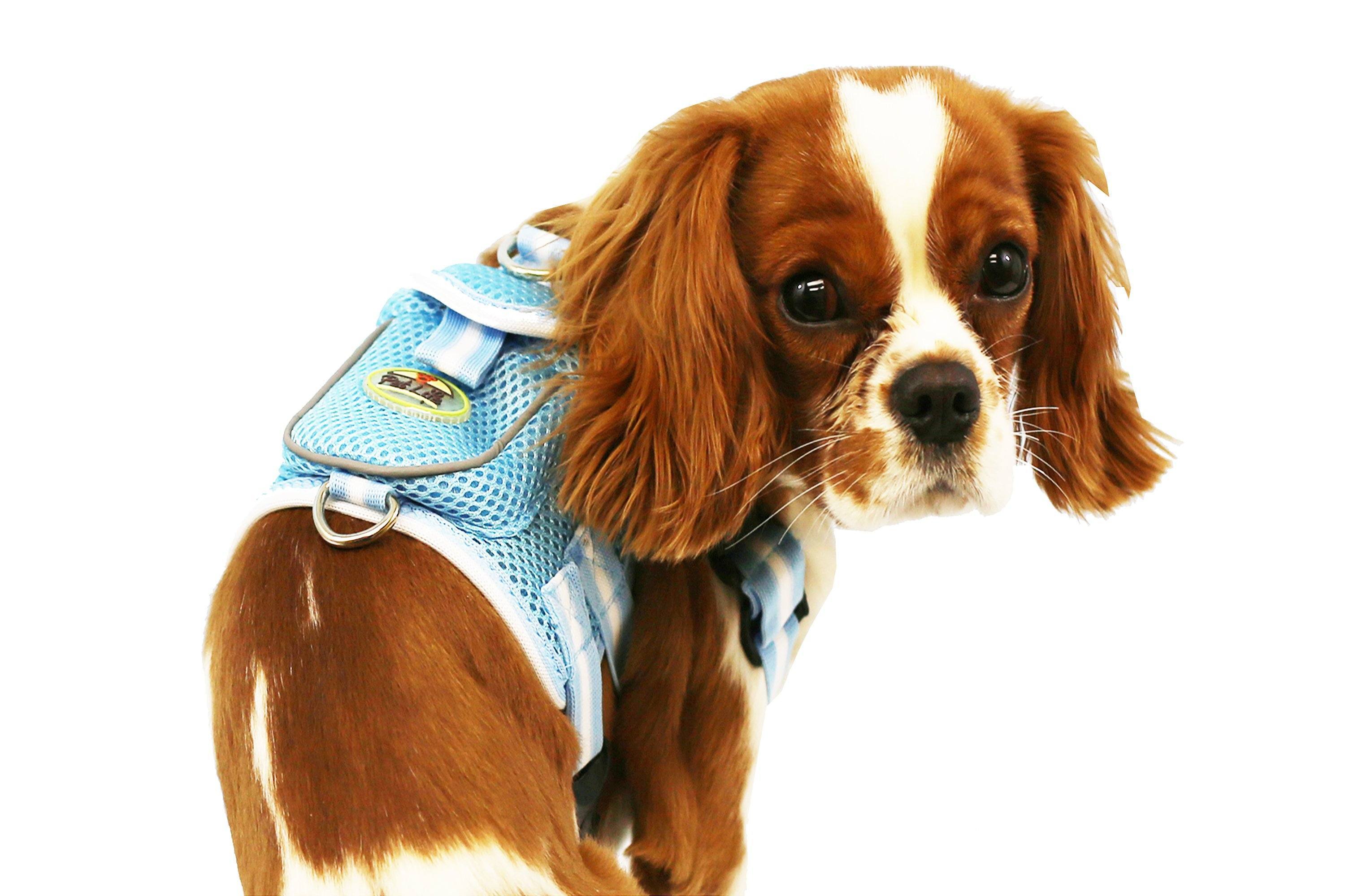 Pet Life Pocket Bark Reflective Adjustable Fashion Pet Dog Harness w/ Hook-and-Loop Pouch and Dual Harness Rings