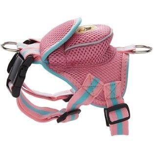 Pet Life Pocket Bark Reflective Adjustable Fashion Pet Dog Harness w/ Hook-and-Loop Pouch and Dual Harness Rings