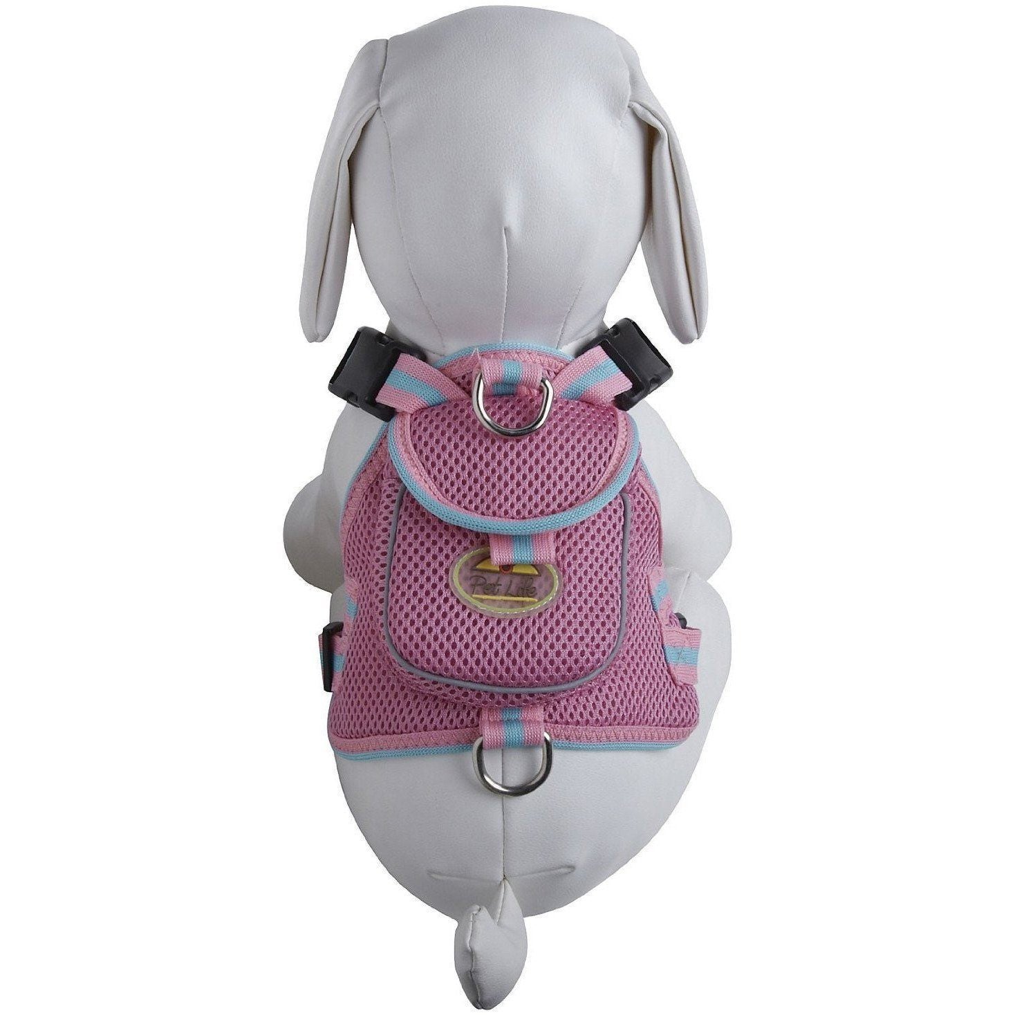 Pet Life Pocket Bark Reflective Adjustable Fashion Pet Dog Harness w/ Hook-and-Loop Pouch and Dual Harness Rings