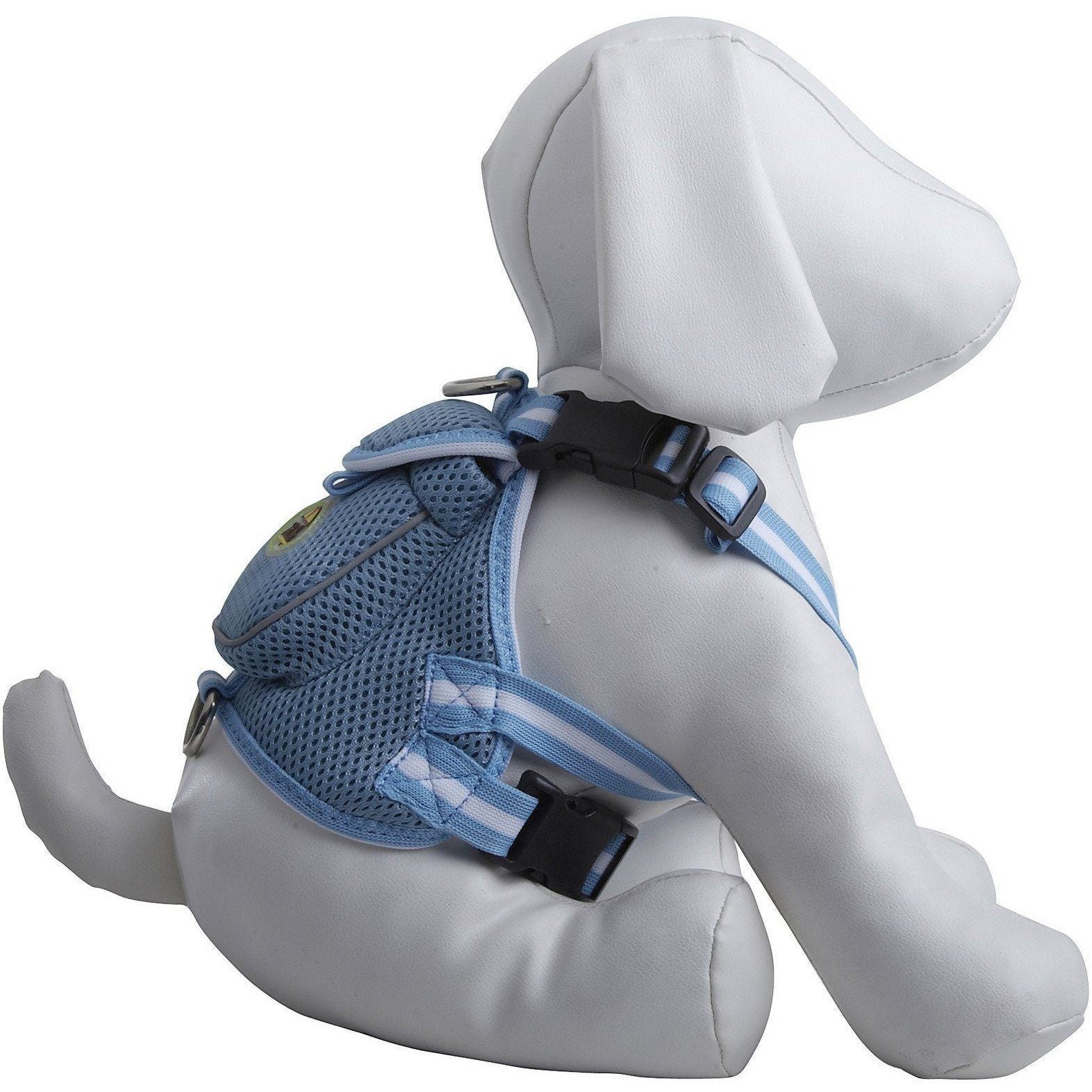 Pet Life Pocket Bark Reflective Adjustable Fashion Pet Dog Harness w/ Hook-and-Loop Pouch and Dual Harness Rings