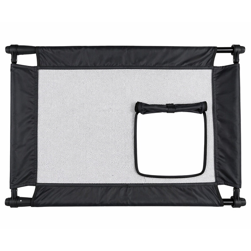 Pet Life Porta Gate Anti-Drilling Nylon Mesh Collapsible Folding Travel Safety Pet Cat Dog Gate w/ Zippered Entrance